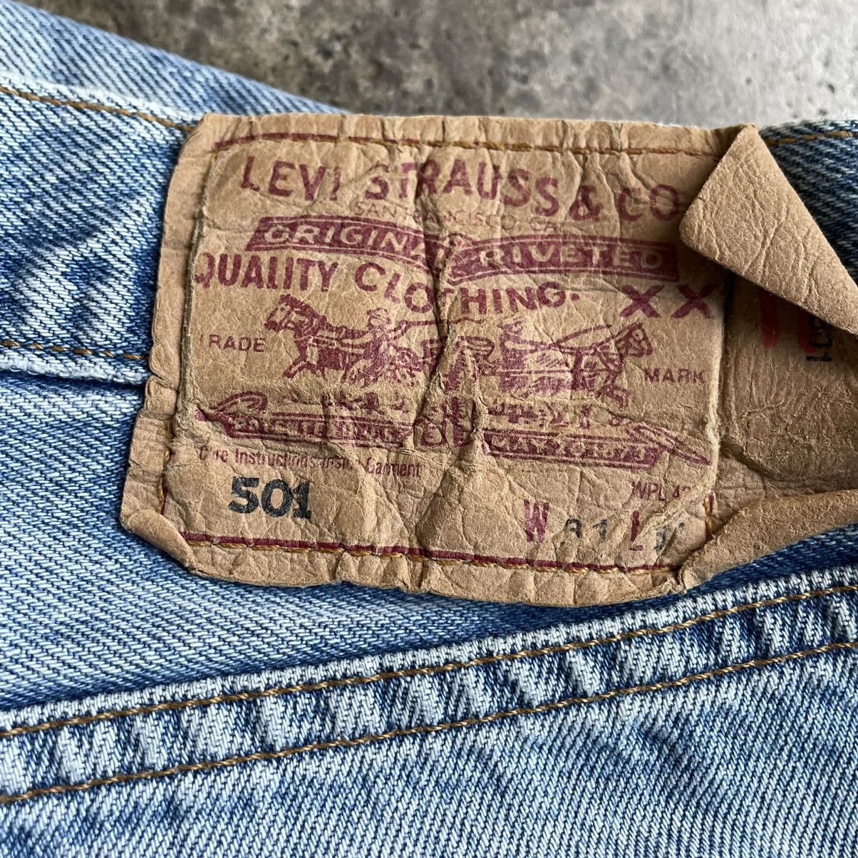 Levi's Vintage Clothing 🔥Vintage Levis 501 Custom Design Ripped Distress Denim Jeans Size US 30 / EU 46 - 15 Thumbnail