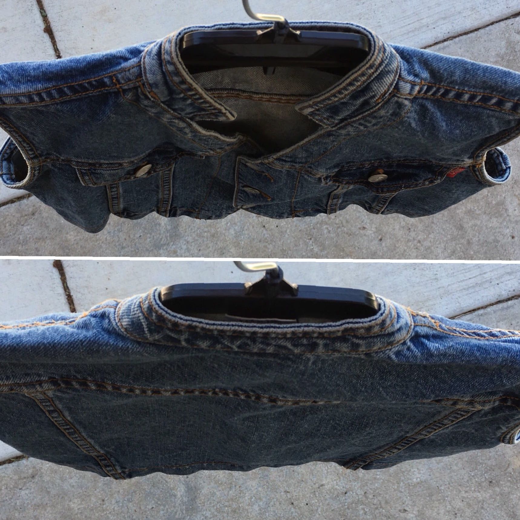 Vintage VINTAGE BONGO Denim Vest 80s 90s Made In USA Size M Blue Cropped Size 32" / US 10 / IT 46 - 7 Thumbnail