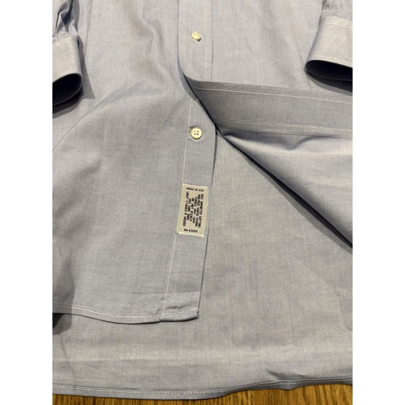 Vintage Gitman Bros. Oxford Button Down Shirt Vintage Mens Blue USA Striped Long Sleeve Size US XXL / EU 58 / 5 - 3 Thumbnail
