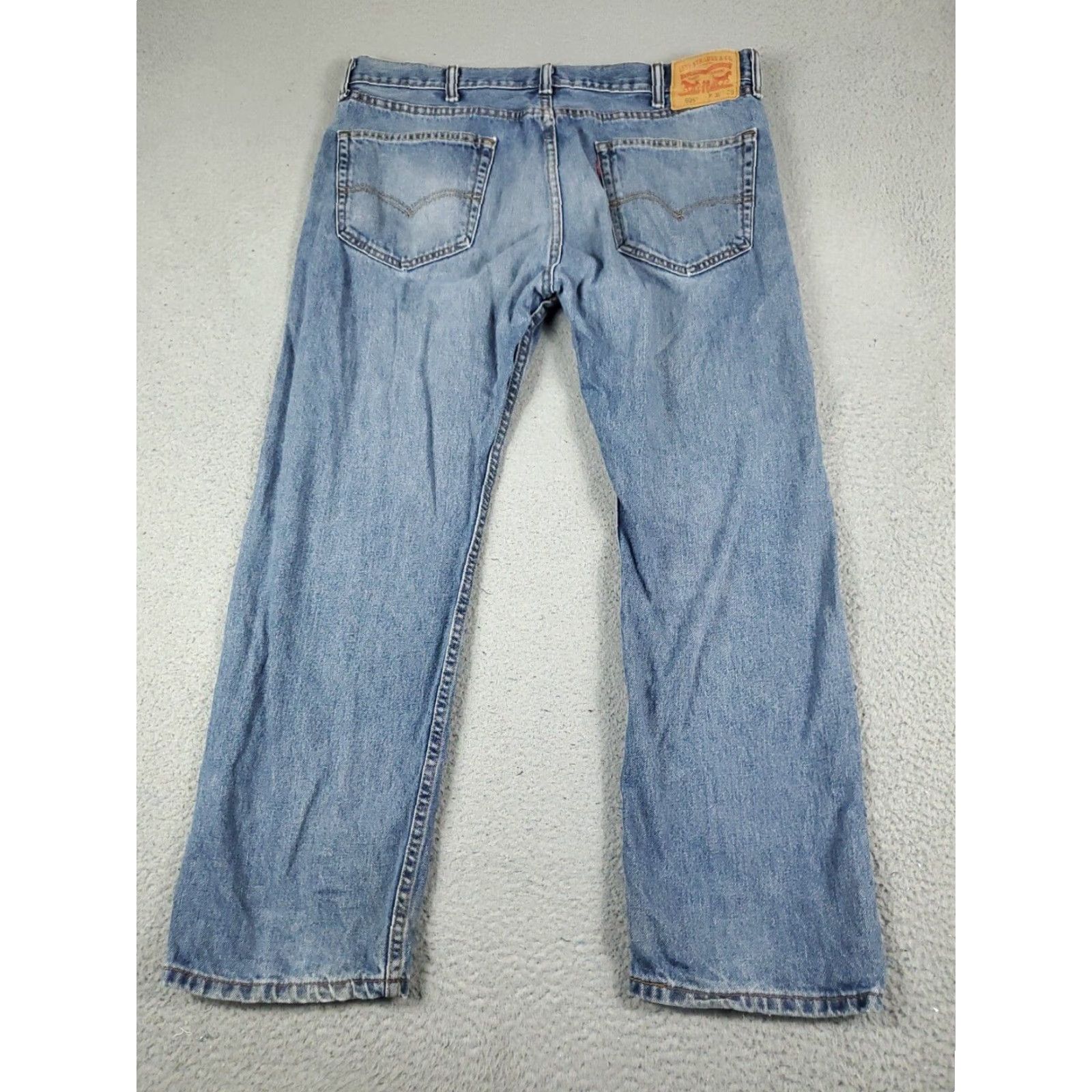 Levi's Levis Mens 505 Straight Leg Jeans 38x29 Extra Large Blue Denim Pants Size US 38 / EU 54 - 6 Thumbnail