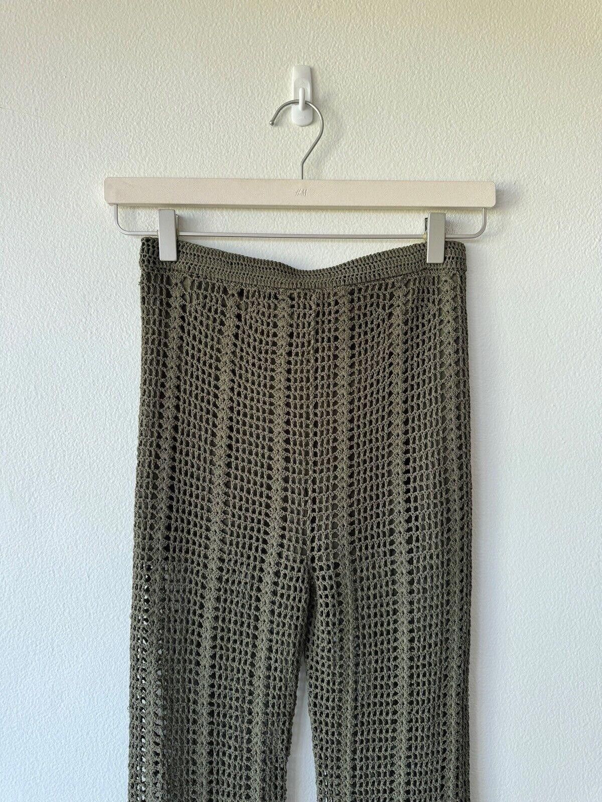 Dion Lee New dion lee knit pinnacle open crochet pant green small s 8 Size 28" / US 6 / IT 42 - 6 Thumbnail
