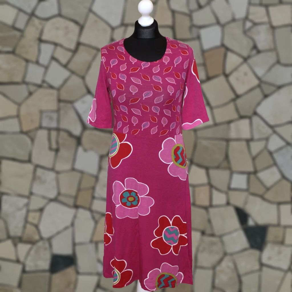 Pinko Gudrun Sjoden Womens Pink Midi Dress S Size S / US 4 / IT 40 - 1 Thumbnail