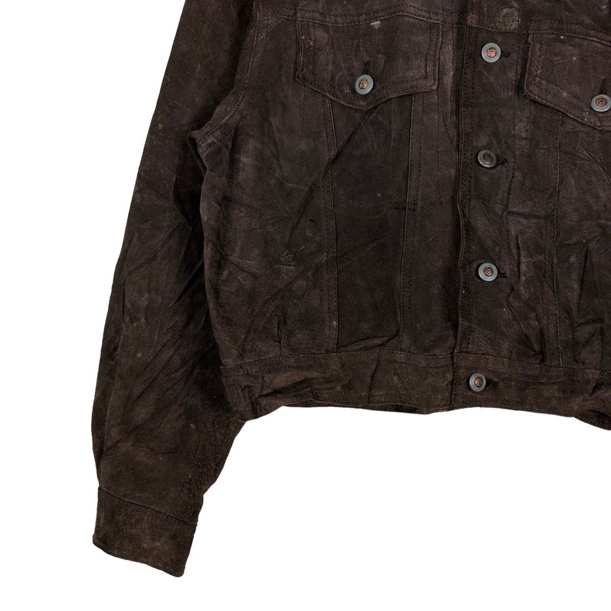 Japanese Brand 🔥Vintage Biker Fly Leather Jacket Sunvalley Japan Made Size US M / EU 48-50 / 2 - 4 Thumbnail