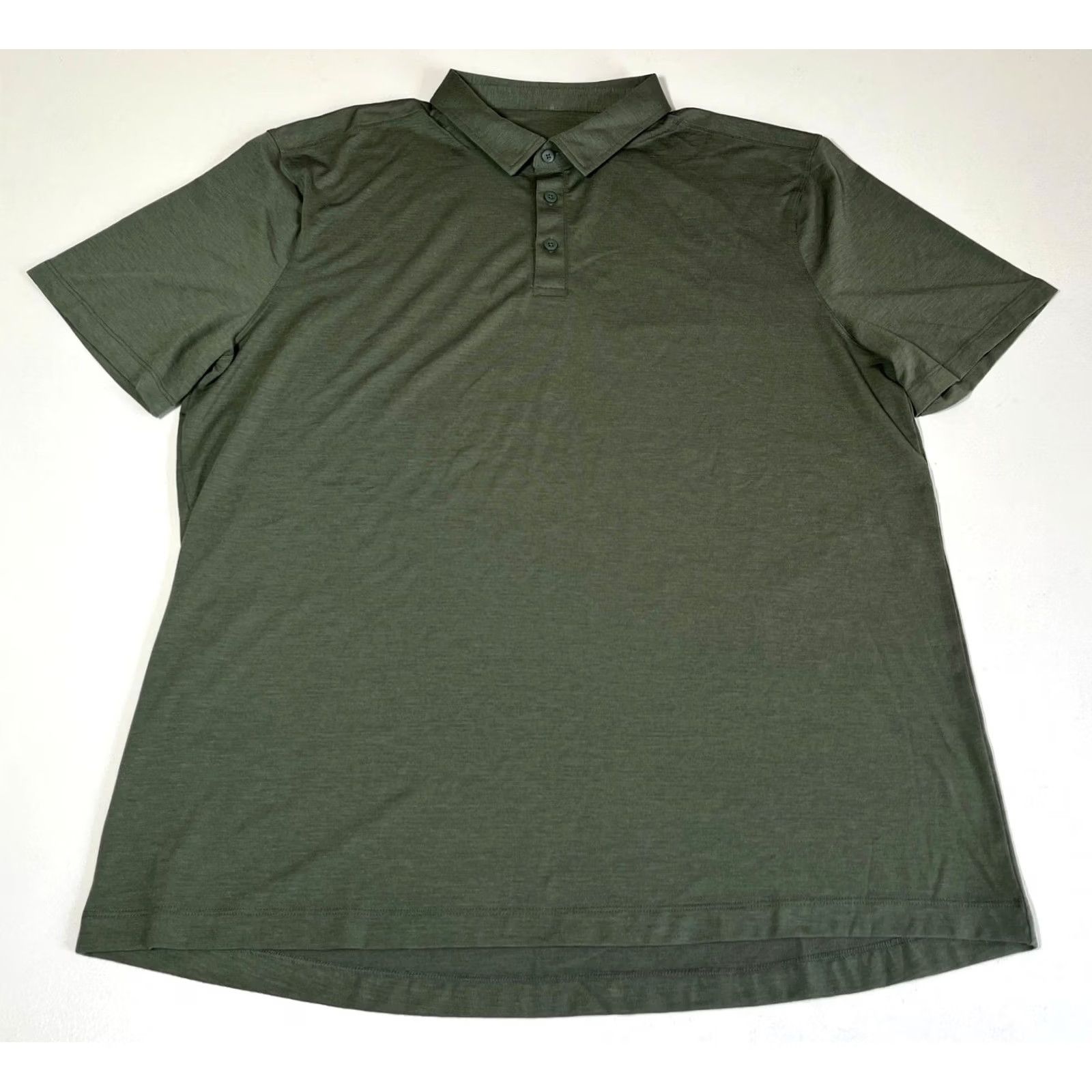 Lululemon Lululemon Polo Shirt Men Green XXL Polo Shirt Mens XXL Green Lululemon Polo Shirt Size US XXL / EU 58 / 5 - 4 Thumbnail