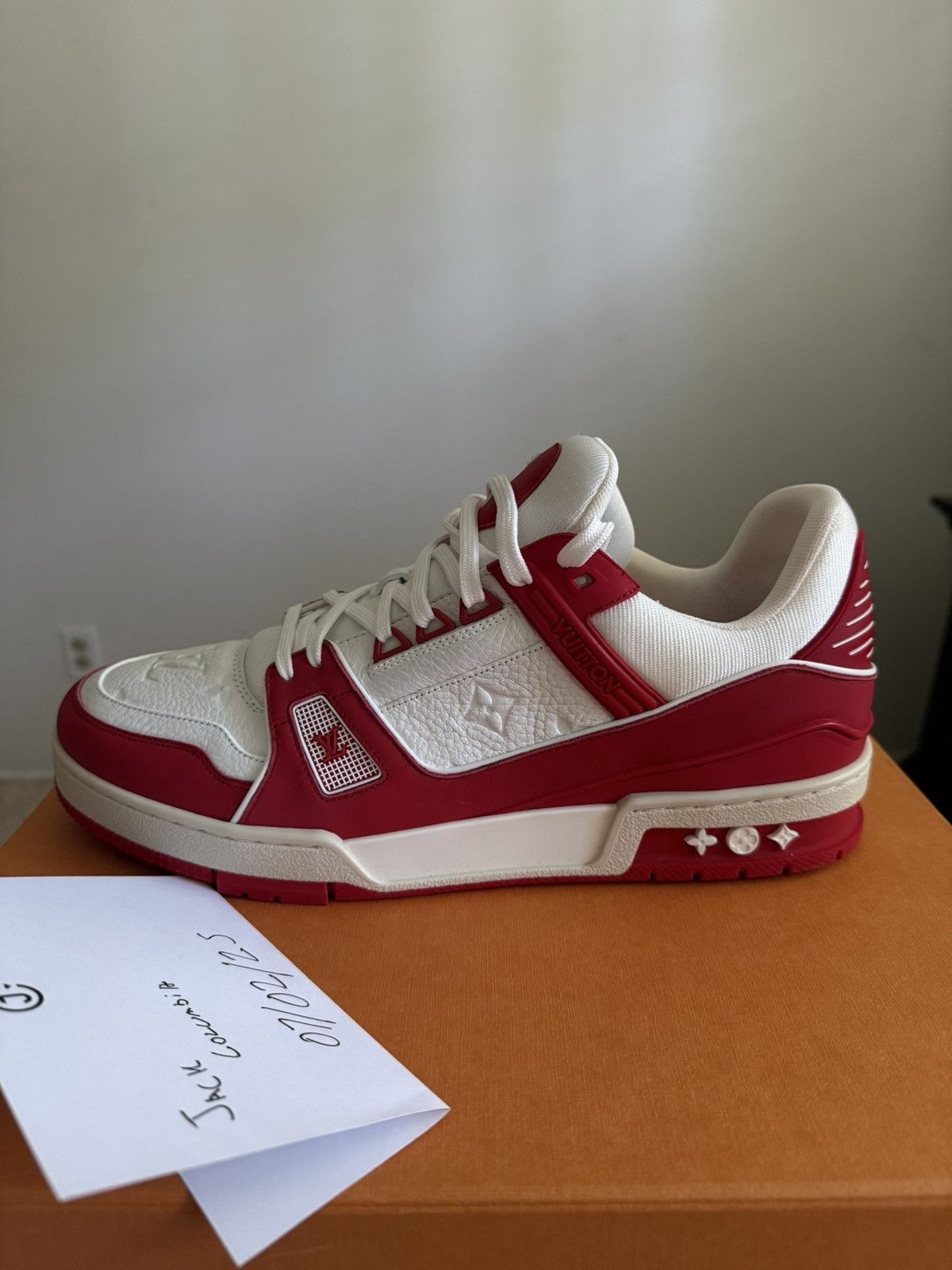 Louis Vuitton Louis Vuitton Trainer (Red) Size US 9.5 / EU 42-43 - 9 Thumbnail