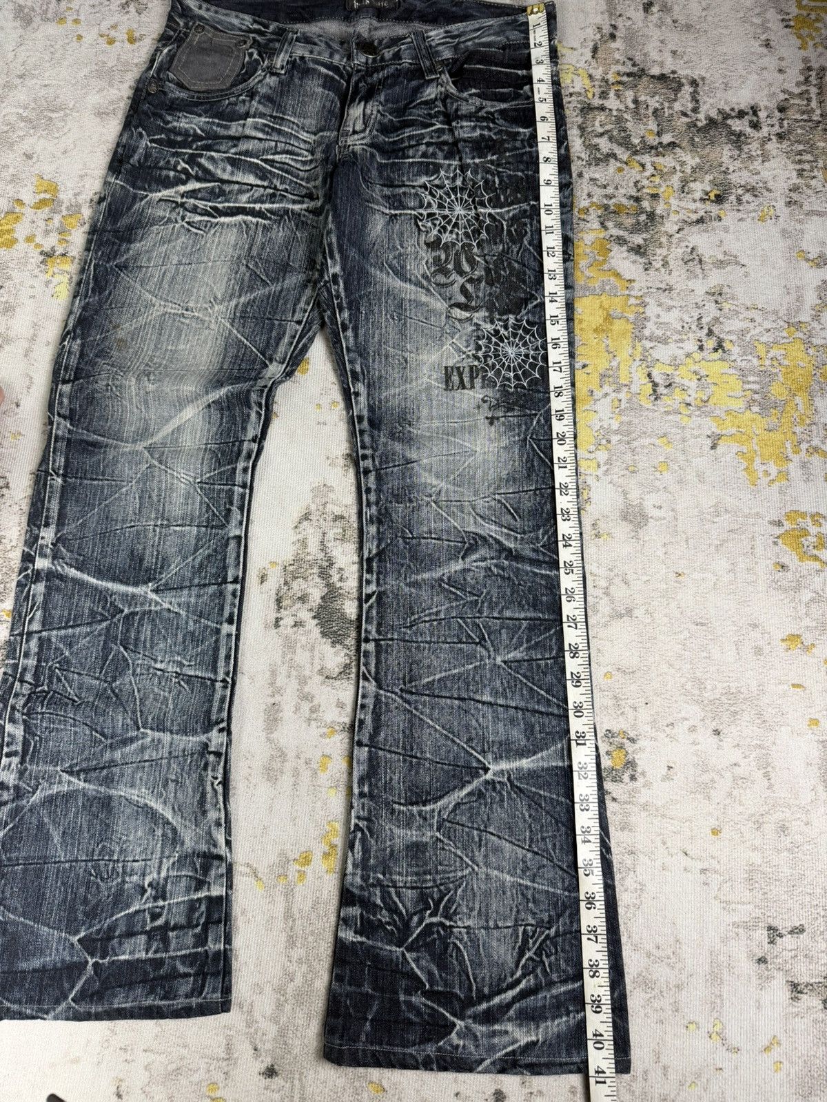 Tornado Mart 90s Vintage Flared Wild Life Clawmark Mudwash Jeans Size US 32 / EU 48 - 10 Thumbnail