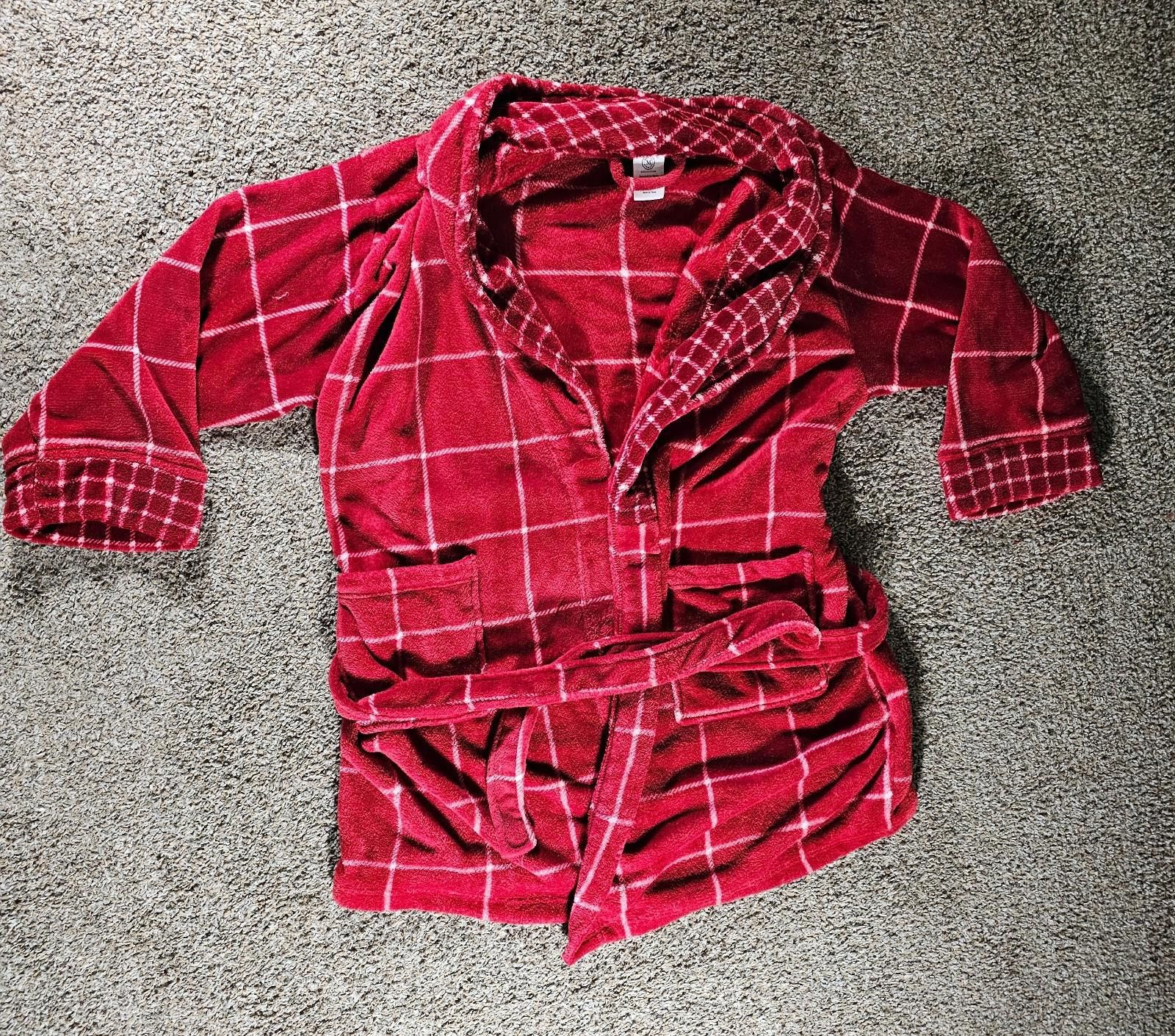 Beams Plus MARTHA STEWART PLUSH COMFORT ROBE M RED PLAID For Macy's Size ONE SIZE - 1 Thumbnail