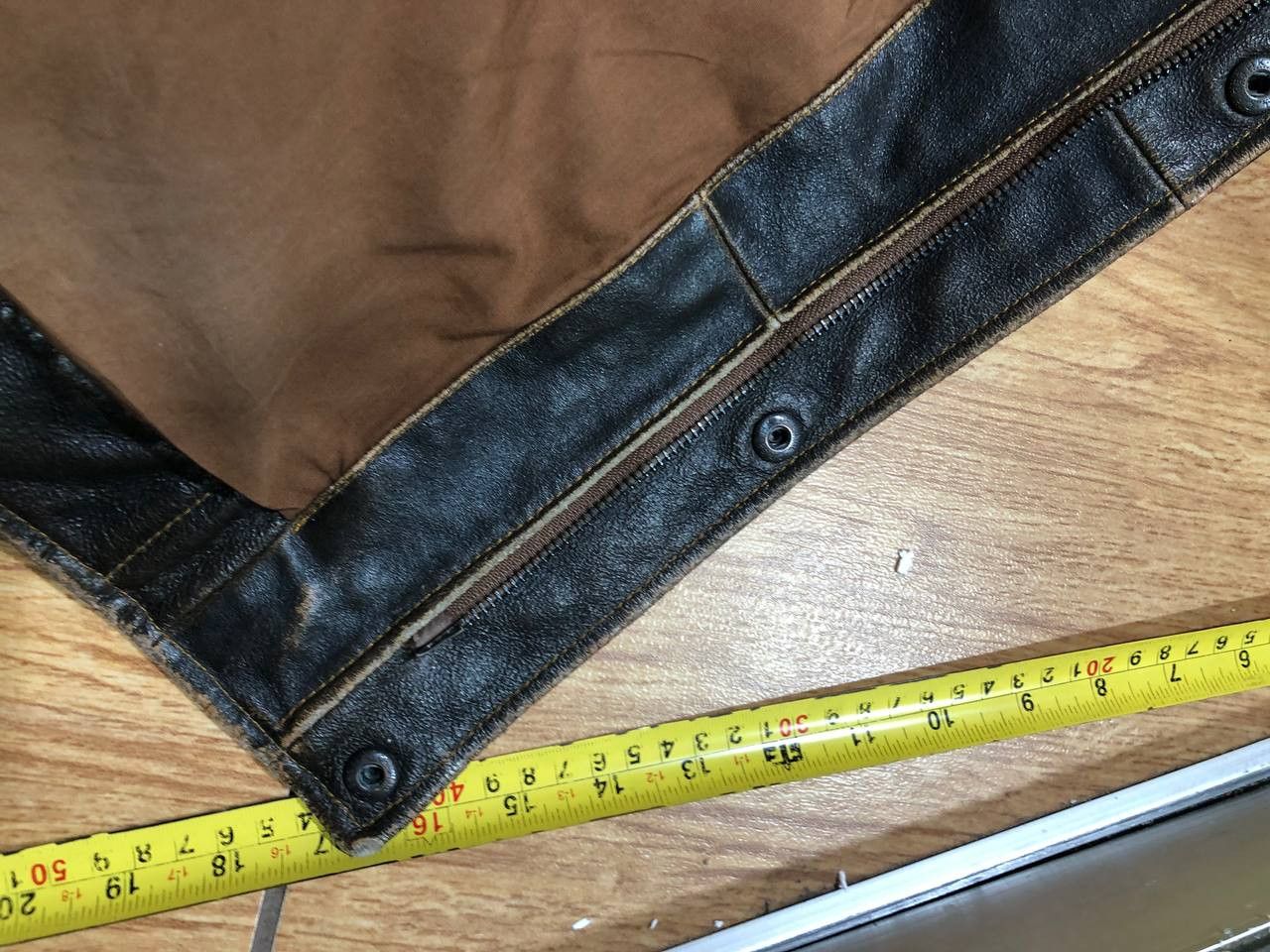 Gap Gap Vintage Leather Jacket Brown Zip Oversized Size US L / EU 52-54 / 3 - 14 Thumbnail