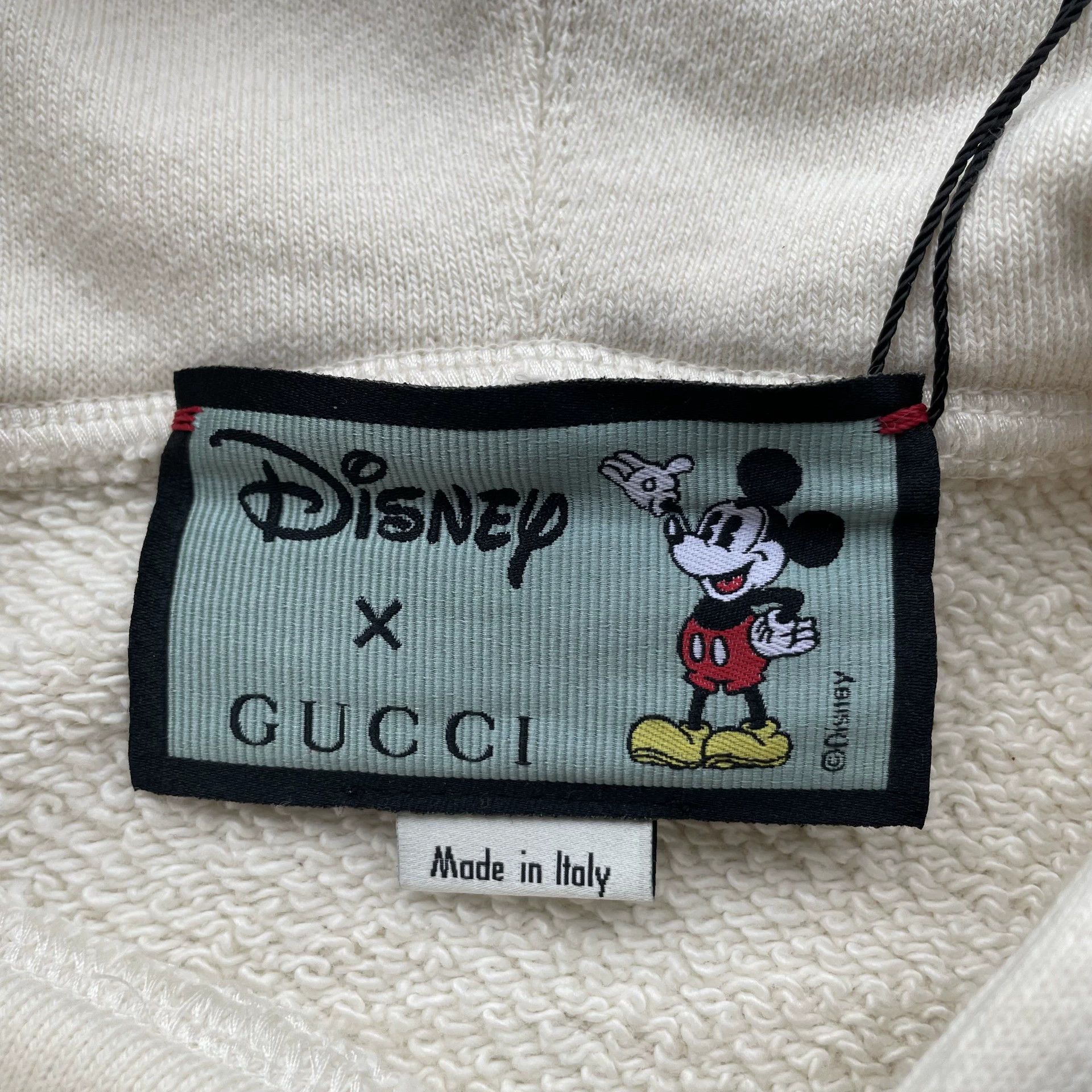 Gucci GUCCI x Disney Mickey Hoodie Women's Cream M Size M / US 6-8 / IT 42-44 - 5 Thumbnail