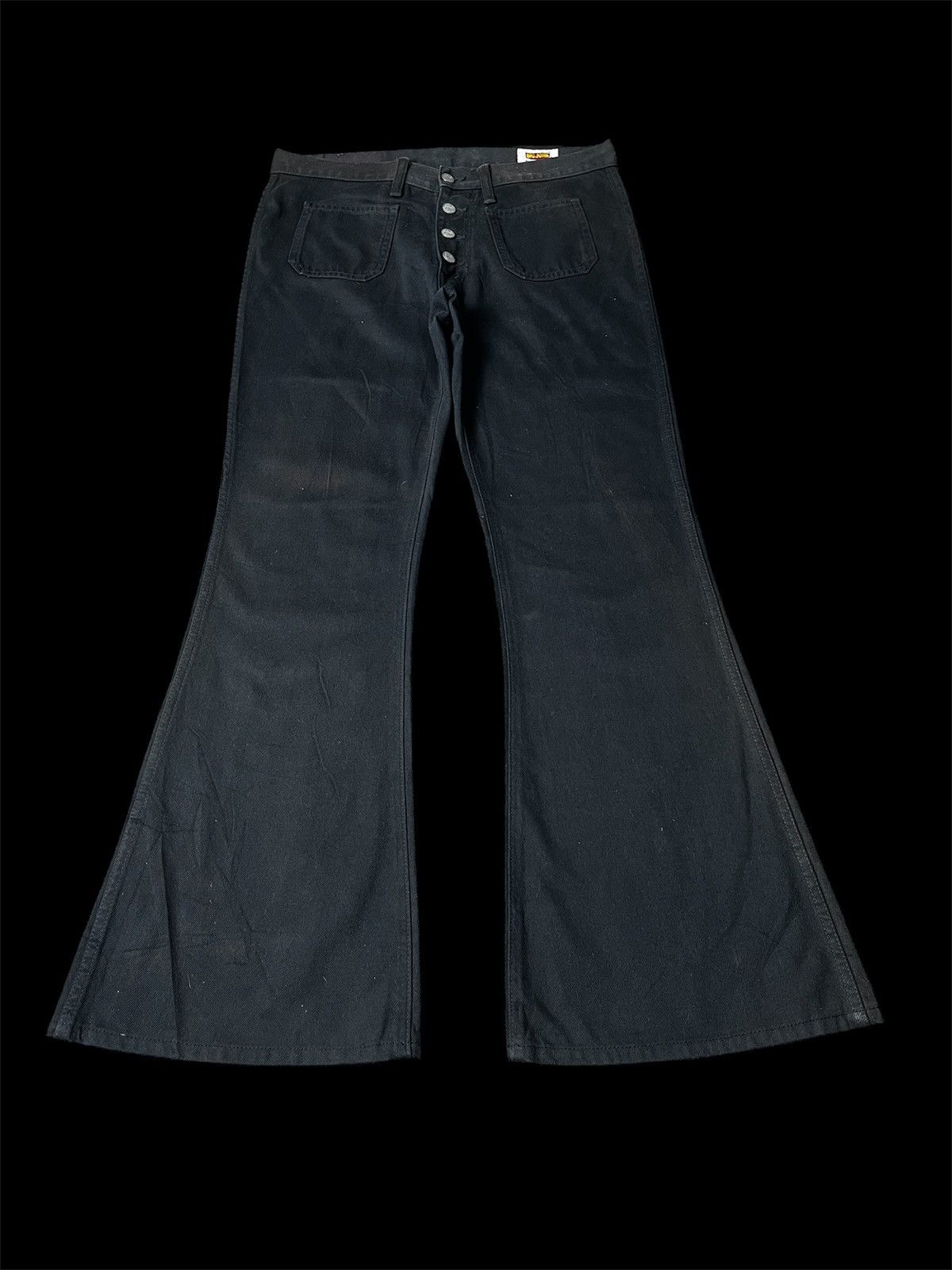 If Six Was Nine Super Flare Big John Distressed Jeans Size US 30 / EU 46 - 1 Thumbnail