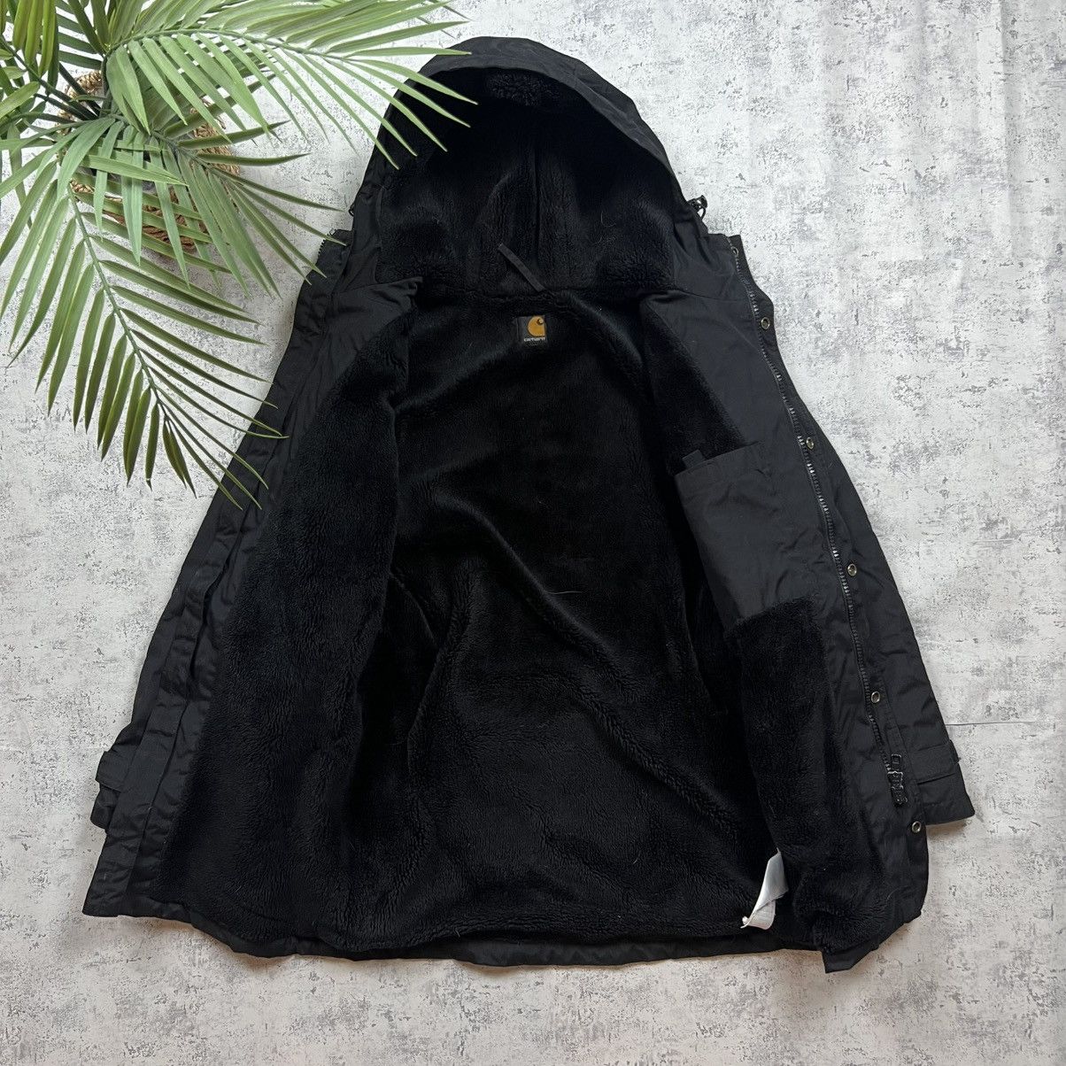 Carhartt 00s Carhartt Fur Vintage Hooded Parka Winter Jacket Size US S / EU 44-46 / 1 - 2 Thumbnail