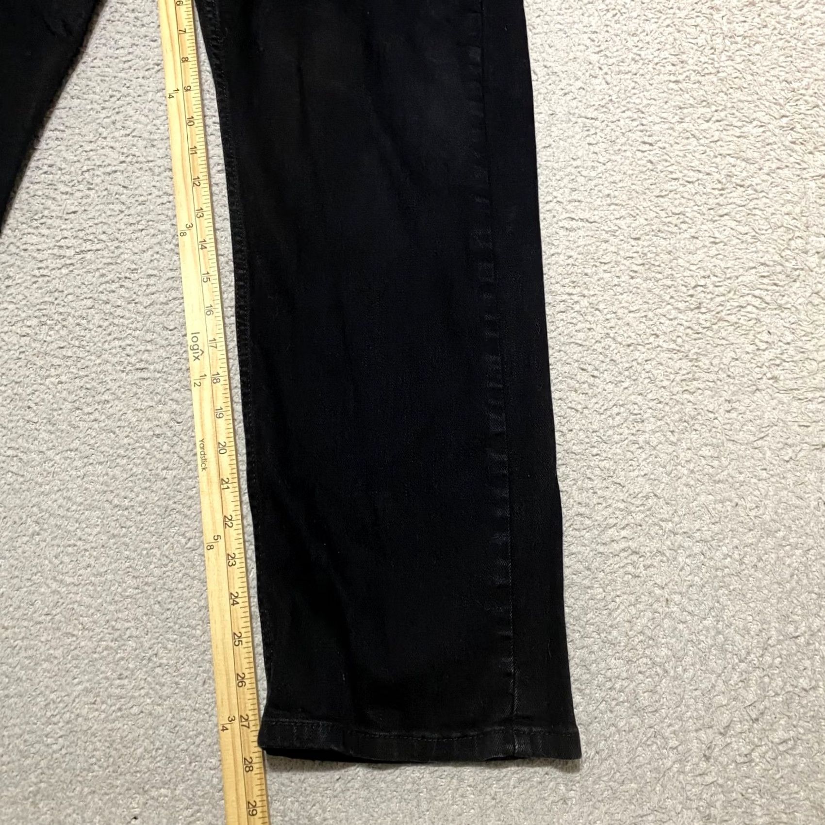 Levi's Levi's 505 Jeans Mens 40x30 Black Dark Wash Straight Regular Fit Denim Size US 40 / EU 56 - 6 Thumbnail