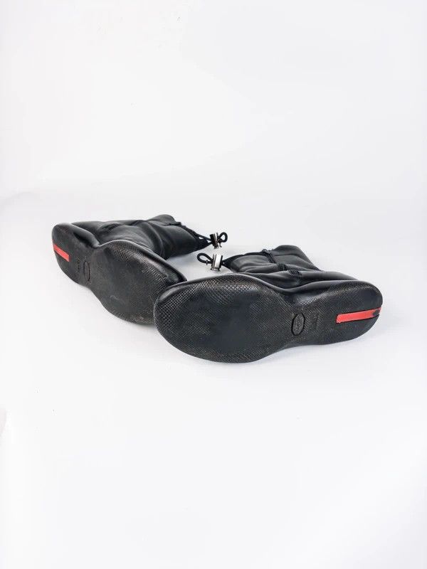 Prada 90s Prada Sport vibram sole black leather boots Vintage Size US 7 / IT 37 - 7 Thumbnail