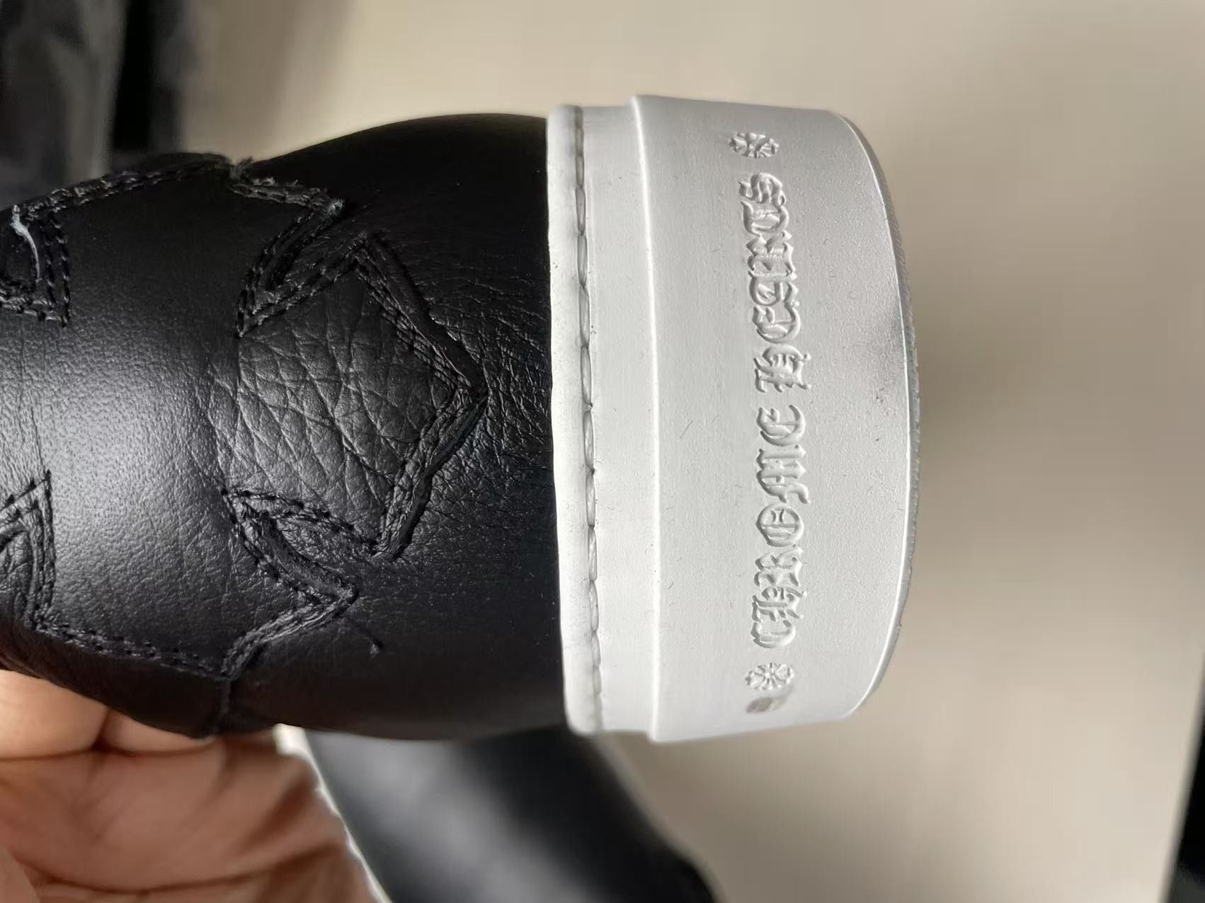 Chrome Hearts Chrome Hearts Silver Dagger Leather Slip-On Sneaker Size US 12 / EU 45 - 6 Thumbnail