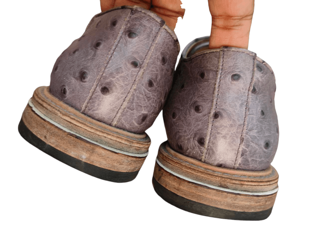 Band Of Outsiders Band of Outsiders Ostrich Leather Shoe Size US 7 / IT 37 - 6 Thumbnail