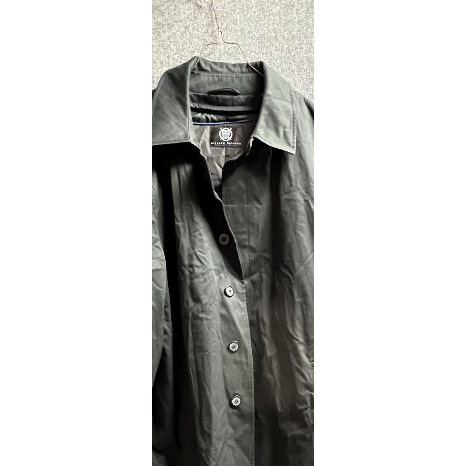 MZ Wallace VINTAGE? William Wallace Coat 52R Removable Thinsulate Lining Black Mens Long Over Coat Size US L / EU 52-54 / 3 - 2 Thumbnail