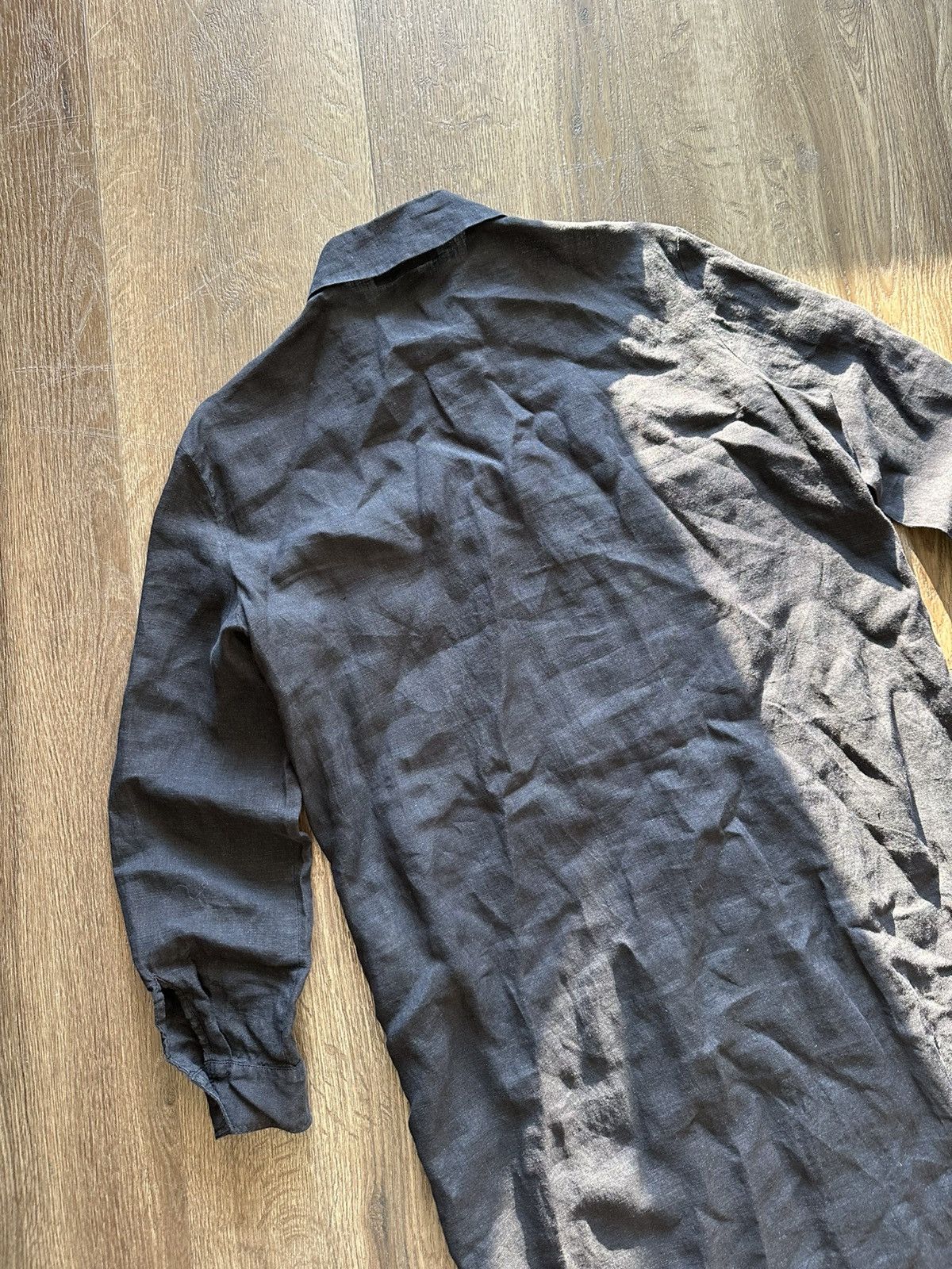 Fabiana Filippi Fabiana Filippi Linen Shirt Dress Long Sleeve Button Front Size XXS / US 00 / IT 34 - 9 Thumbnail