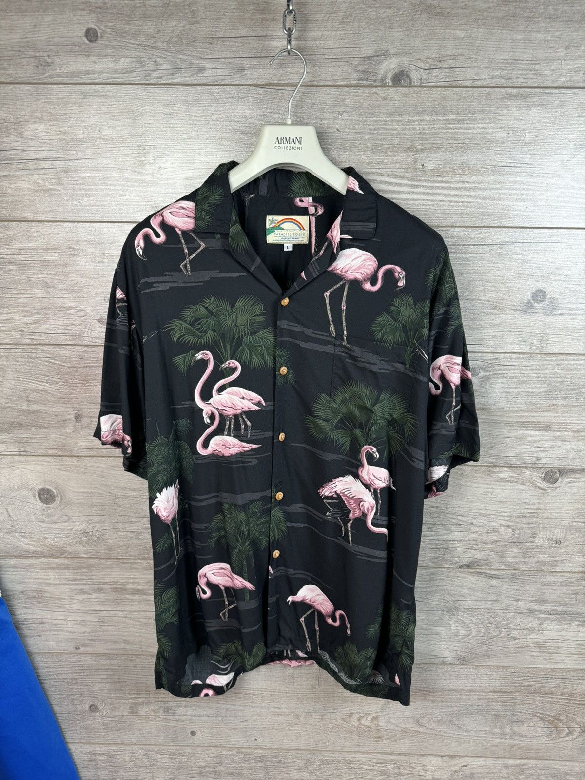Vintage Hawaiian shirt with short sleeves style of Dries Van Noten Size US L / EU 52-54 / 3 - 3 Thumbnail