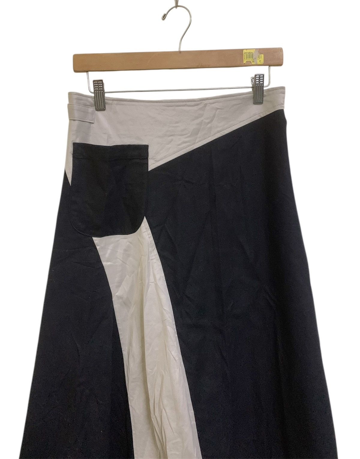 Yohji Yamamoto 💥Yohji Yamamoto Patchwork Midi Skirt Size 29" - 2 Thumbnail