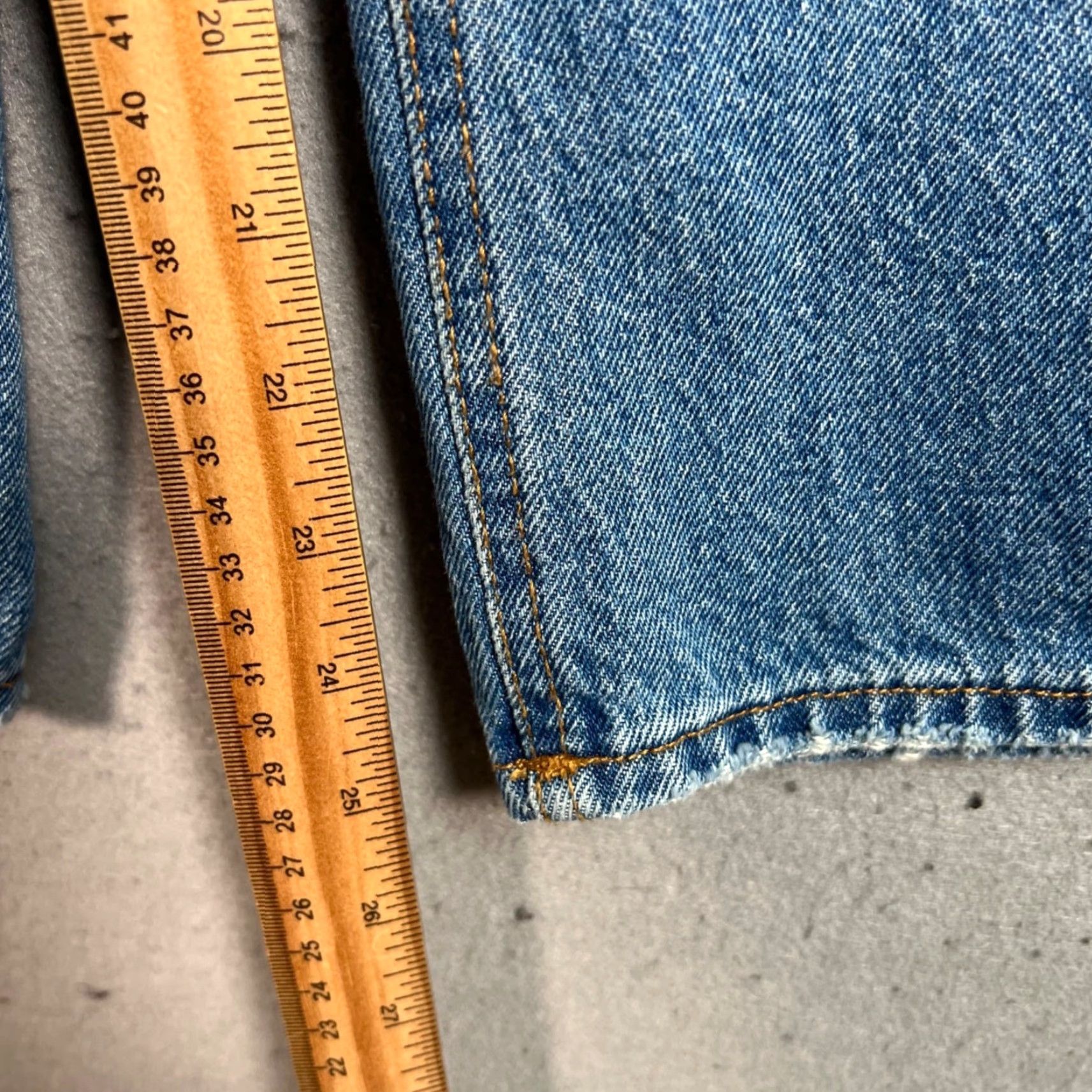 Oak + Fort Oak + Fort Denim Jeans Womens 29 High-Waist Wide Blue 5-Pocket Style Wide-Leg Jeans Womens Size ONE SIZE - 7 Thumbnail