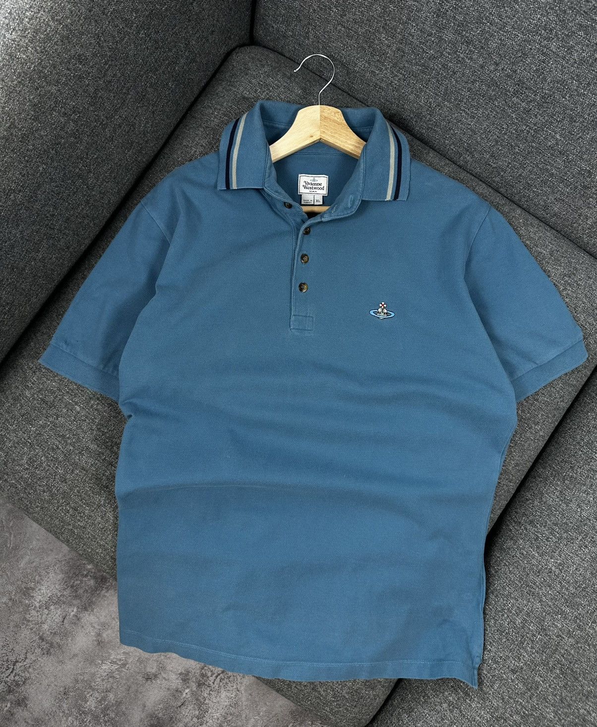 Vivienne Westwood Vivienne Westwood MAN Orb Logo Polo Shirt Size US XL / EU 56 / 4 - 1 Thumbnail