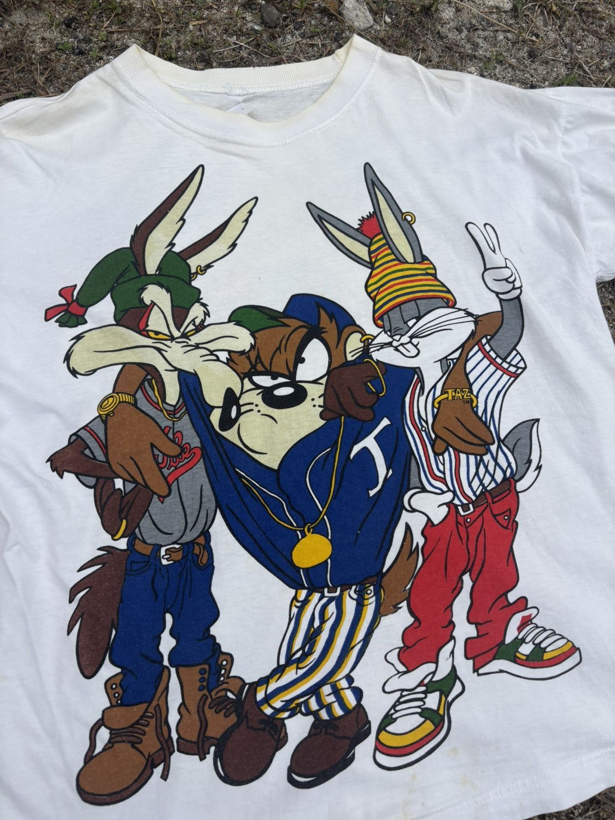Warner Bros Vintage Warner Bros Looney Tunes Hip Hop Tshirt Size US XL / EU 56 / 4 - 3 Thumbnail