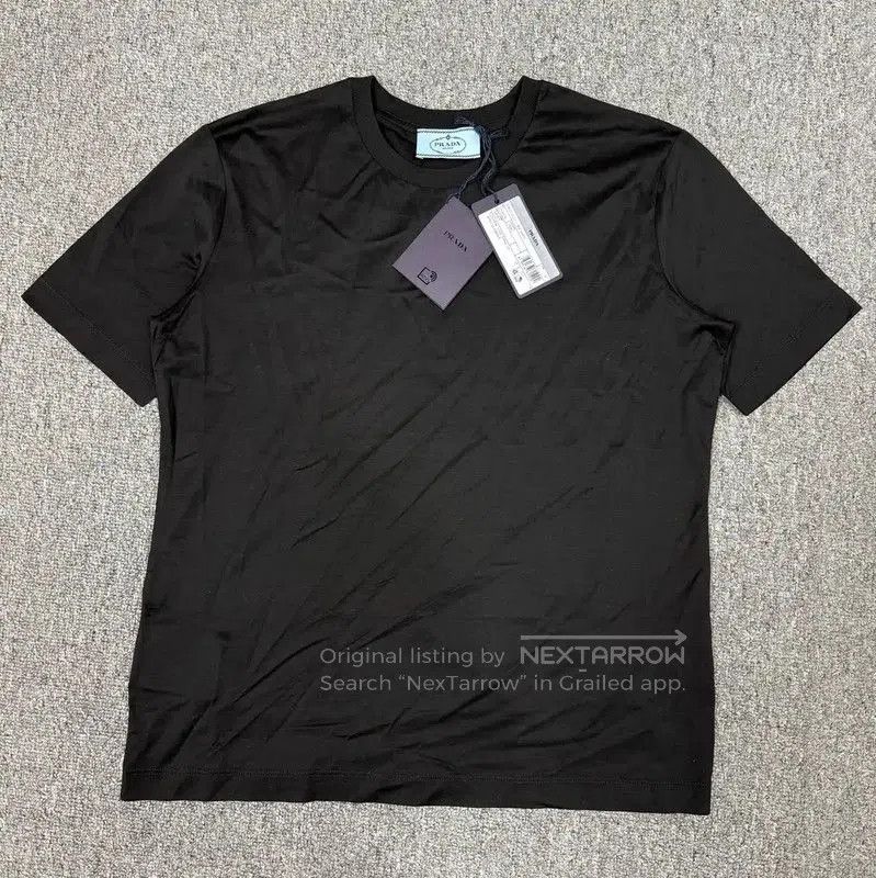 Prada Prada Black Cotton Men's T-Shirt. Size US M / EU 48-50 / 2 - 1 Thumbnail
