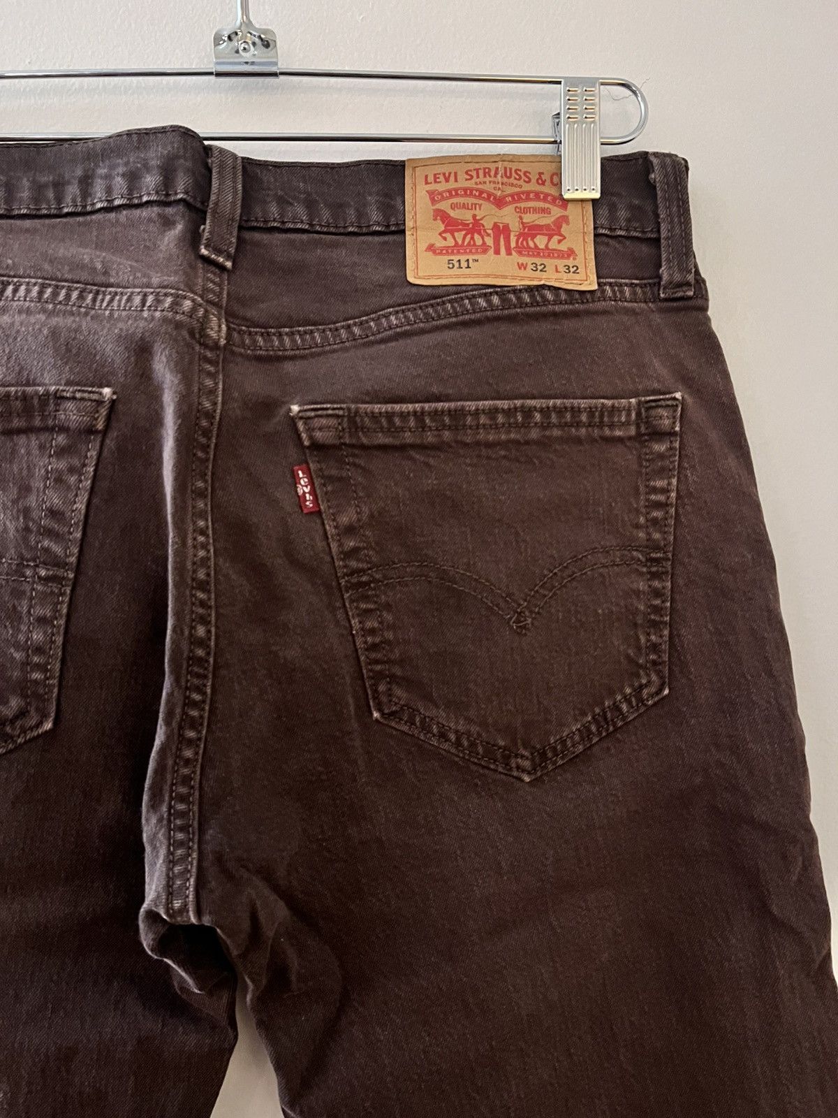 Levi's Levi’s 511 Washed Brown Cocoa Size US 32 / EU 48 - 5 Thumbnail