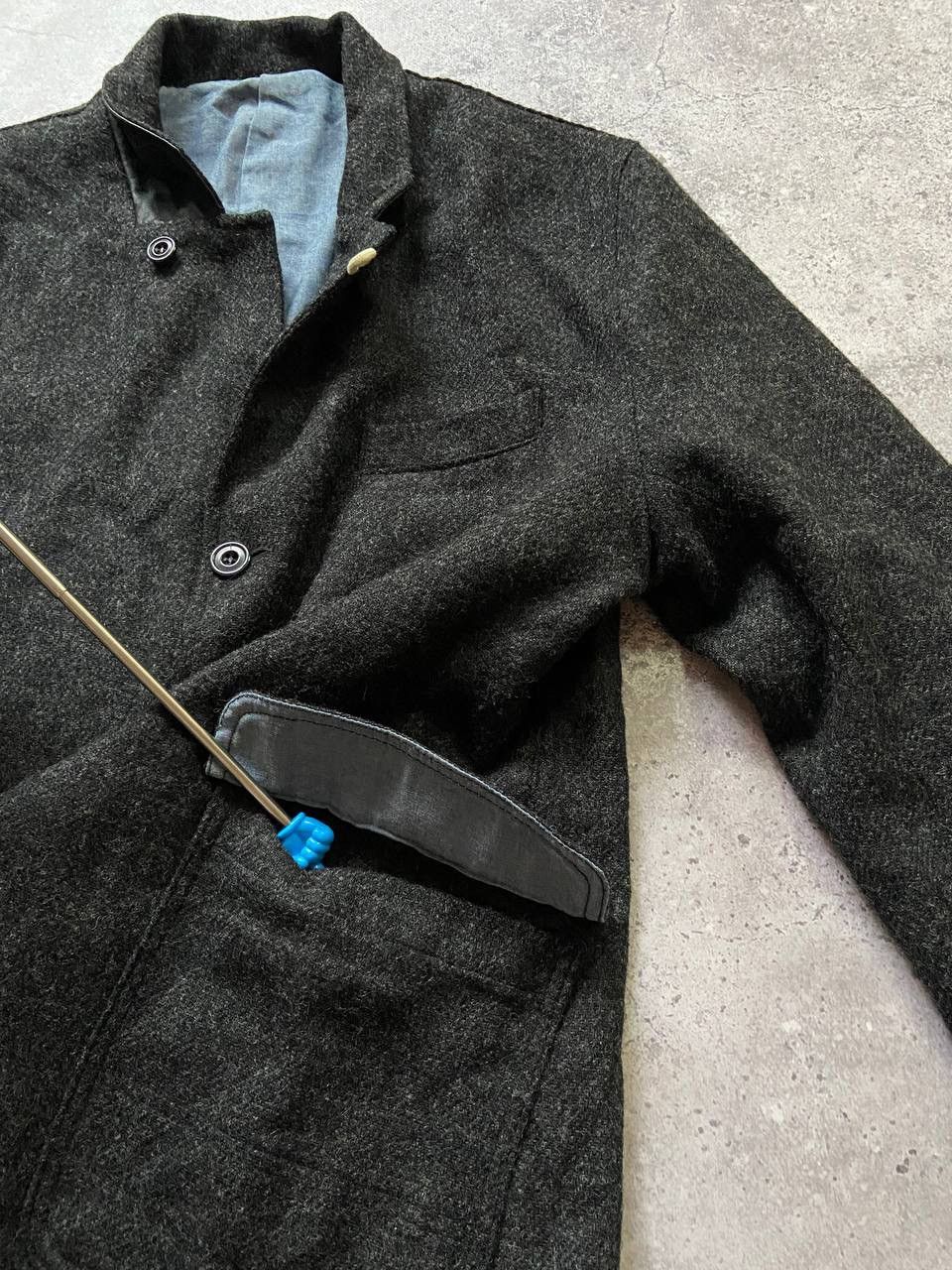 Albam Albam jacket blazer wool and leather mens size 3-M rare Size US L / EU 52-54 / 3 - 3 Thumbnail