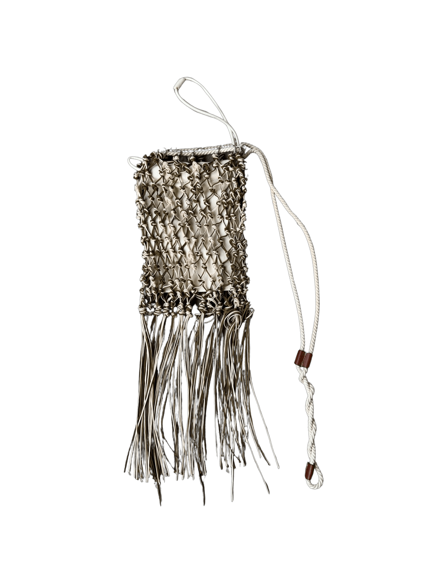 Jil Sander SS21 Fringe Net Bag w/ Removable Leather Pouch Size ONE SIZE - 7 Thumbnail