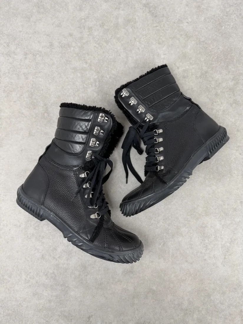 Gucci AW2007 Gucci Black Leather Fur-Lined Boots by Frida Giannini Size US 9.5 / EU 42-43 - 6 Thumbnail