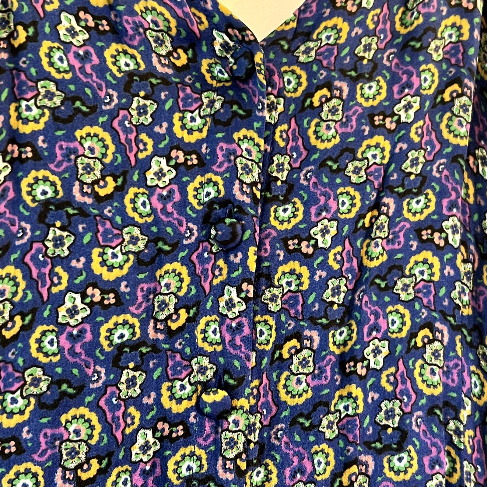 RHODE Rhode Gathered printed sateen maxi dress royal blue size S Size S / US 4 / IT 40 - 5 Thumbnail