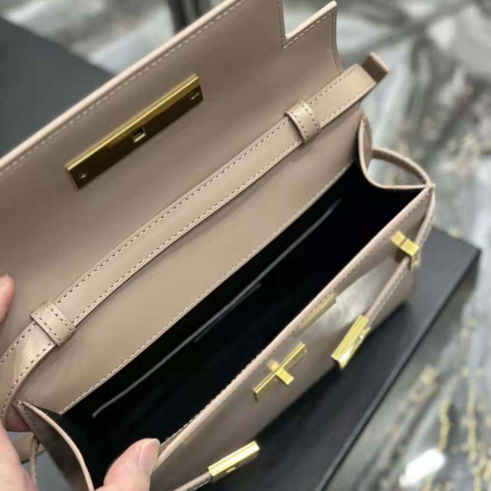 Saint Laurent Paris o1s1wg111024 Size : OS / Manhattan Small Bag in Peach Size ONE SIZE - 7 Thumbnail