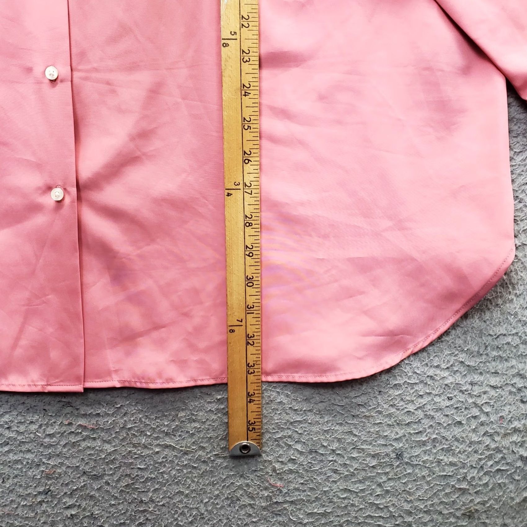 Ralph Lauren Lauren Ralph Lauren Shirt Women 3X Pink Long Sleeve Button Front Band Collar Size XXL / US 16-18 / IT 52-54 - 3 Thumbnail