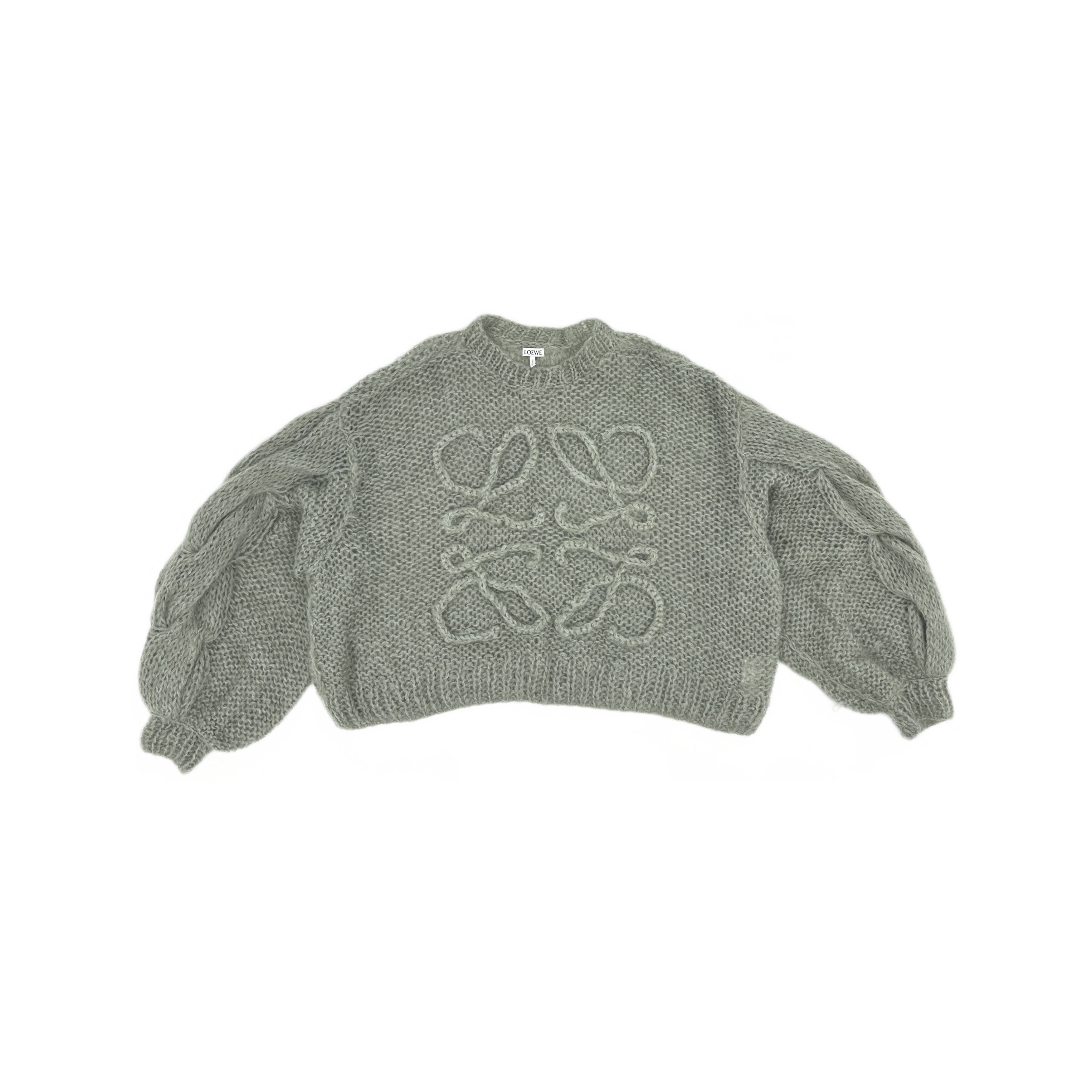 Loewe LOEWE Anagram Knit Sweater Green XS Size XS / US 0-2 / IT 36-38 - 1 Thumbnail