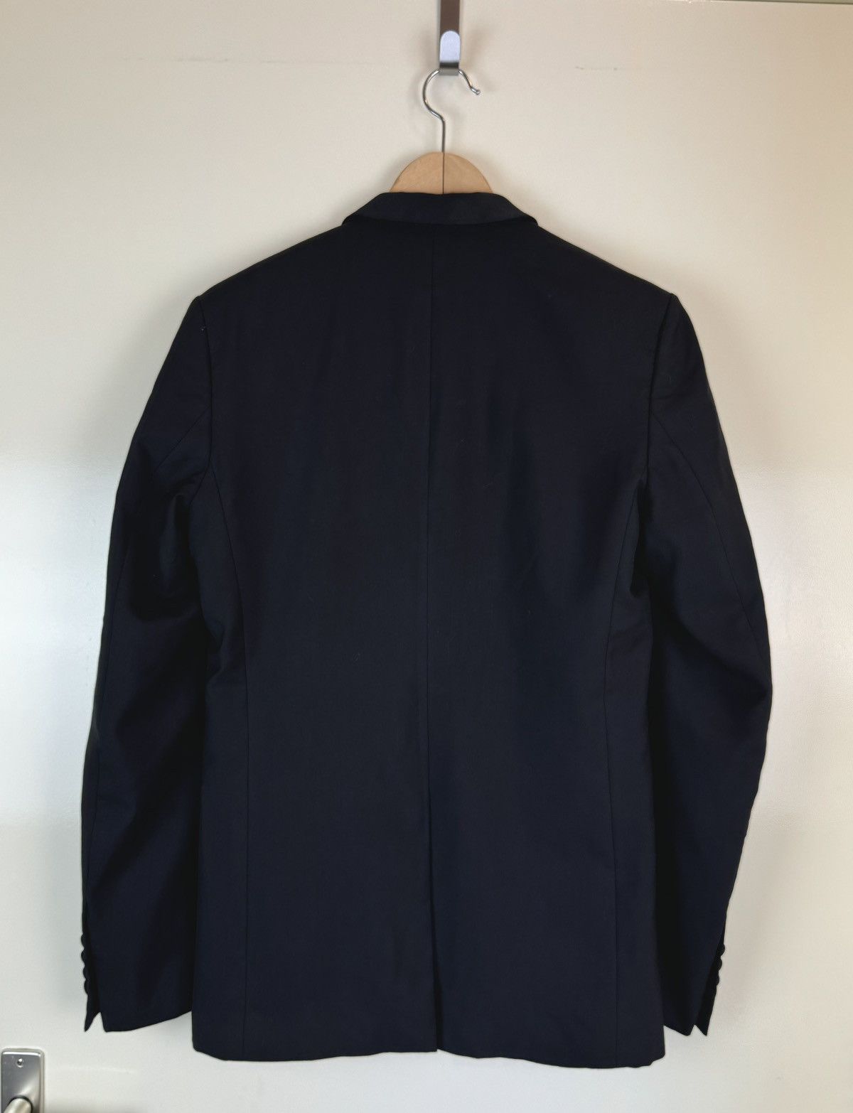 Dior Dior unisex black wool blazer tuxedo jacket one button IT46 Size 46R - 23 Thumbnail