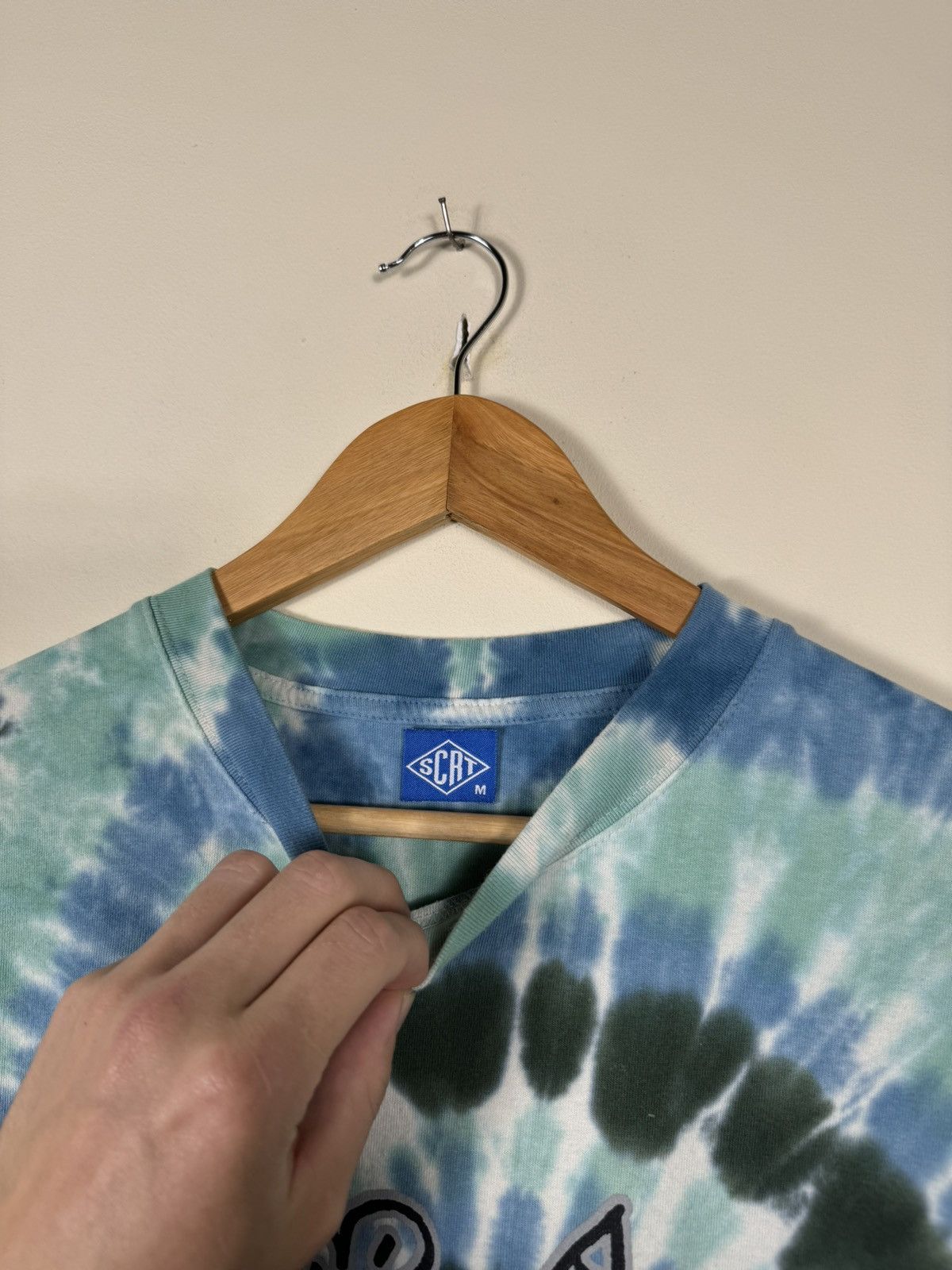 SCRT SCRT Tie Dye Printed Logo Oversized T Shirt Size US M / EU 48-50 / 2 - 4 Thumbnail