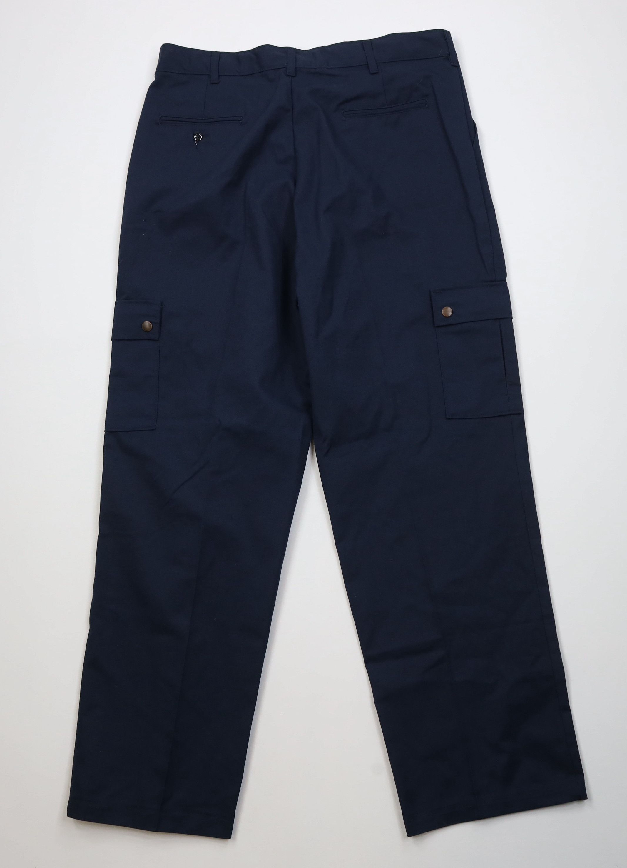 Vintage Vinage 90s Y2K Streetwear Wide Leg Cargo Pants Navy Blue Size US 38 / EU 54 - 8 Thumbnail
