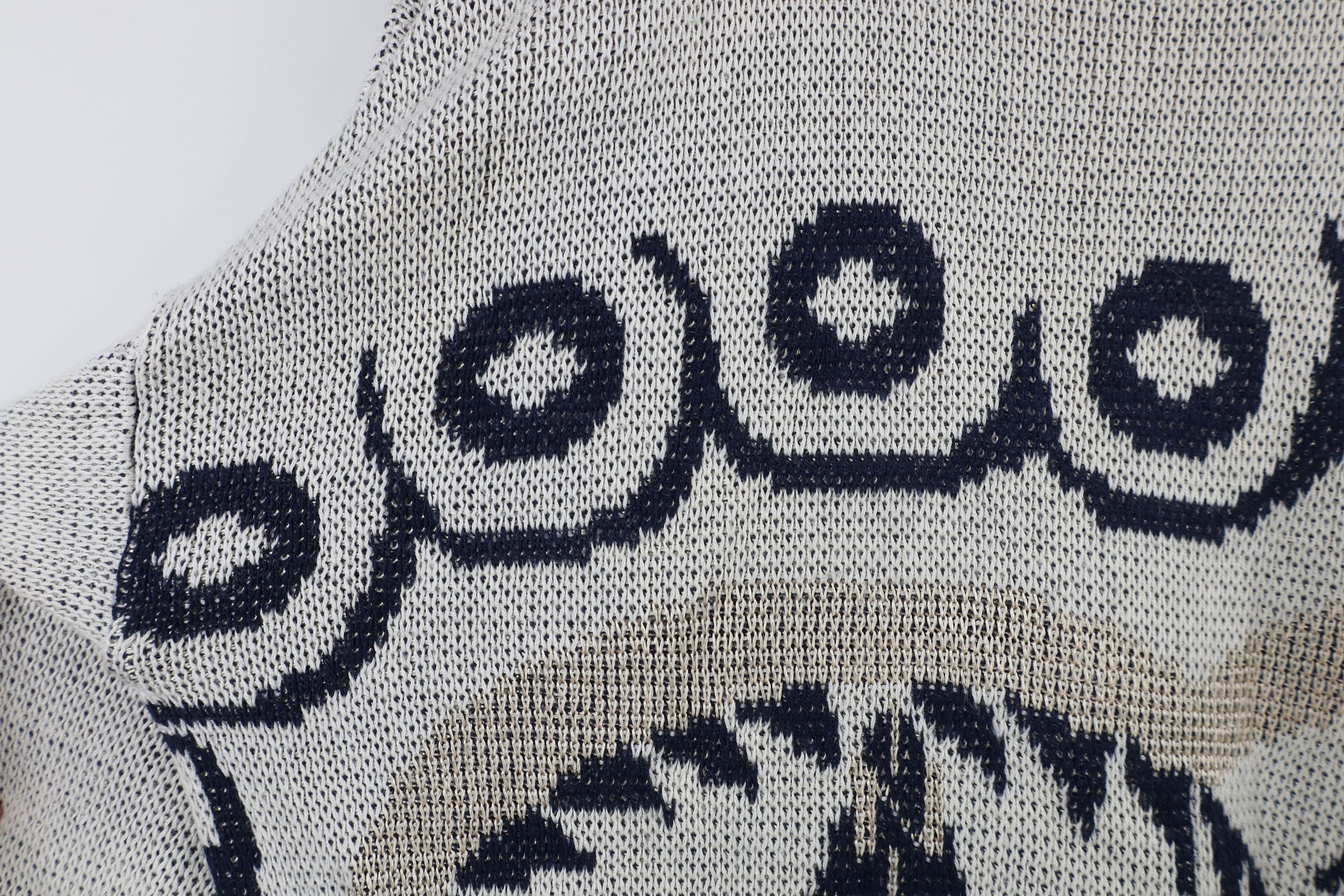 Vintage Vintage 90s Streetwear Abstract Compass Dolphin Knit Sweater Size L / US 10 / IT 46 - 5 Thumbnail