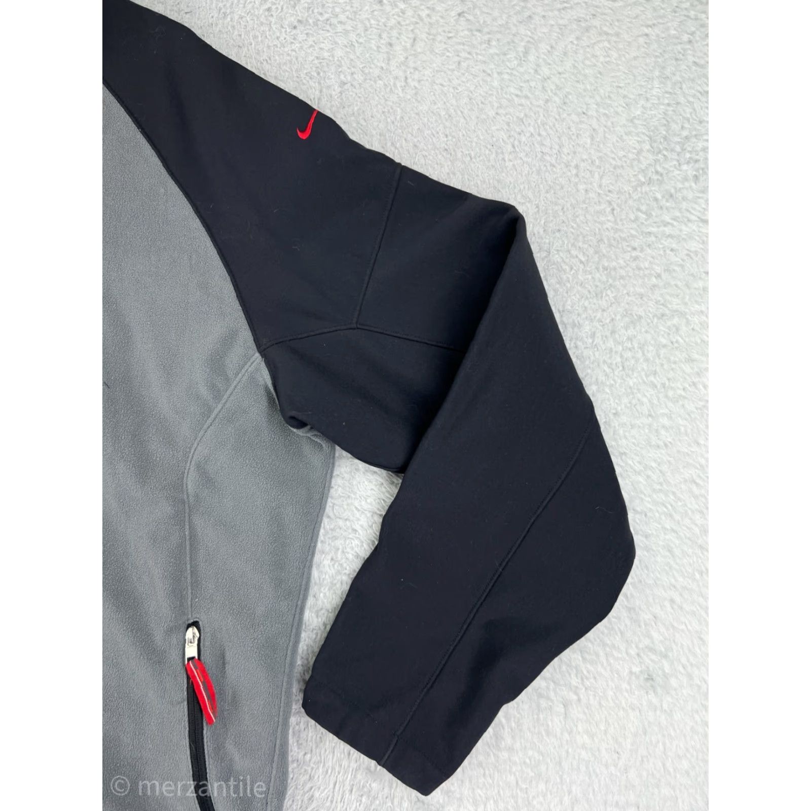 Nike Nike Jacket Mens XL Gray Black Full Zip Polyester Fleece Mock Neck Outdoor American Adventure Size US XL / EU 56 / 4 - 5 Thumbnail