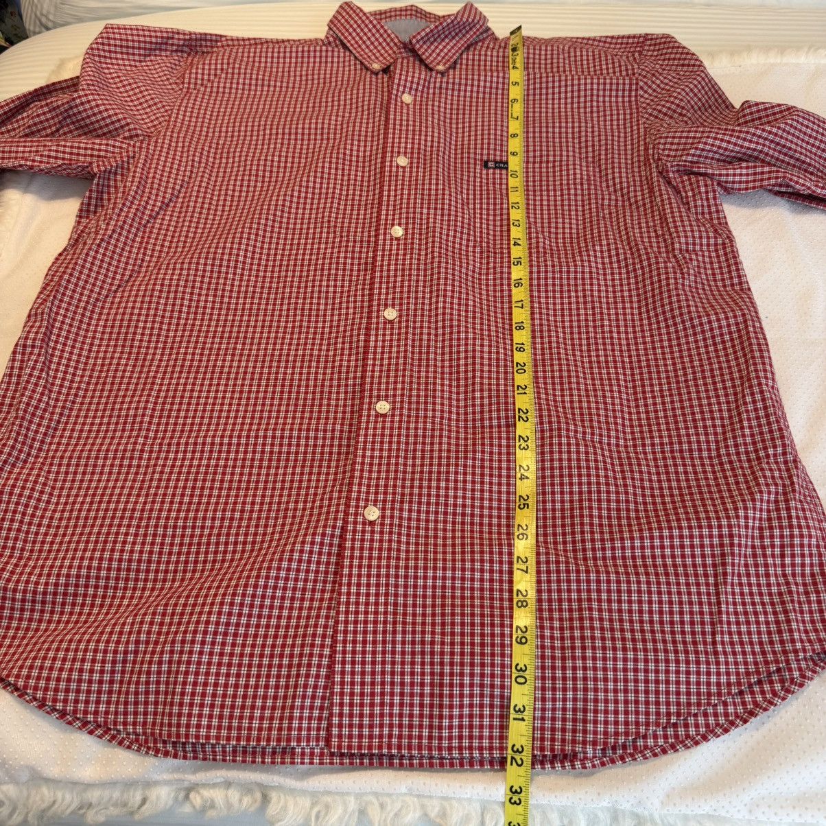 Chaps Chaps Easy Care Button Down Dress Shirt Sz XXL plaid Red Size US XXL / EU 58 / 5 - 7 Thumbnail