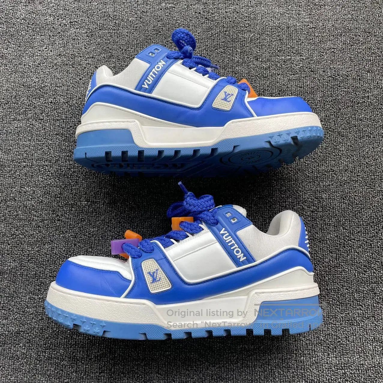 Louis Vuitton Multi-Color Low Top Sneakers with Decorative Laces. Size US 8.5 / EU 41-42 - 5 Thumbnail