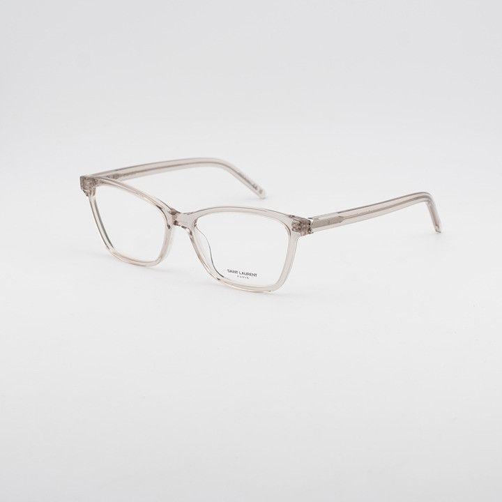 Saint Laurent Paris Saint Laurent SLM128 011 Eyeglasses Nude 56mm Square Frame Size ONE SIZE - 1 Thumbnail