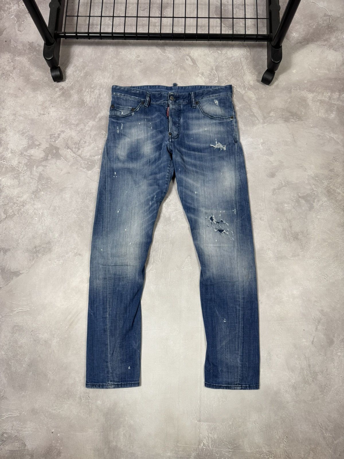 Dsquared2 Dsquared2 Distressed Y2k Slim Jeans Size US 32 / EU 48 - 1 Thumbnail