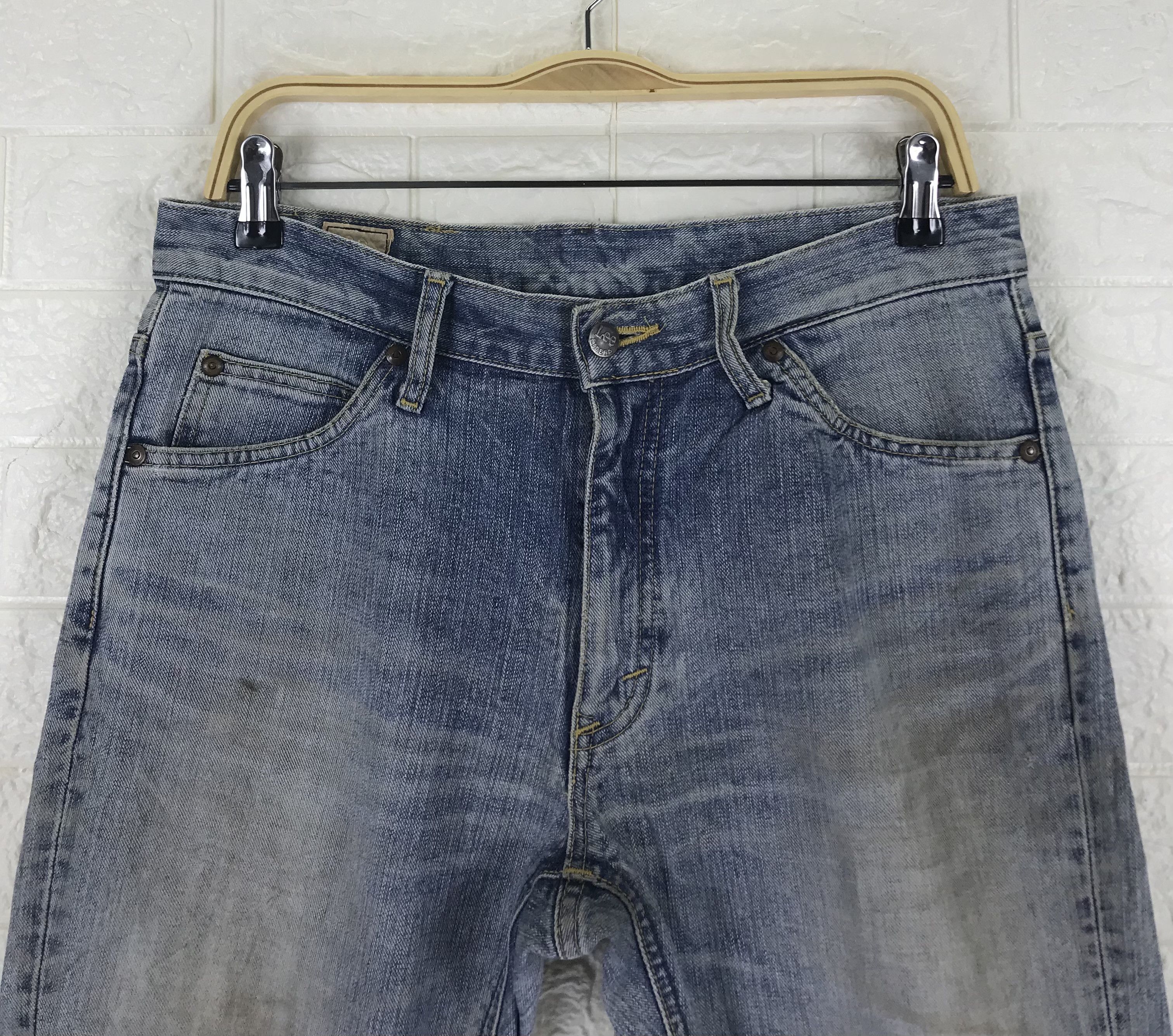 Lee Vintage Lee Riders Distressed Flare Jeans Size US 32 / EU 48 - 2 Thumbnail