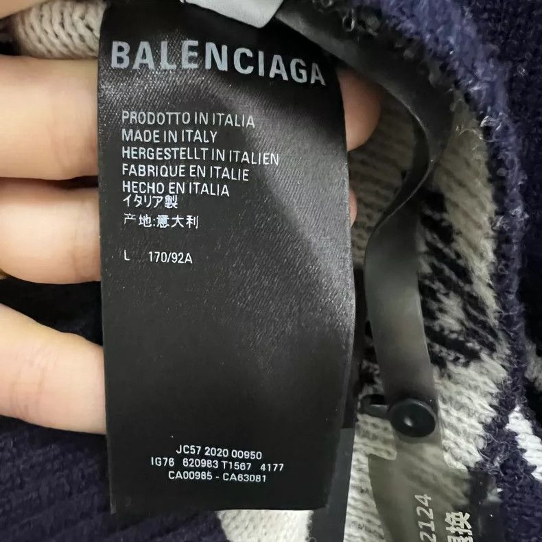 Balenciaga Balenciaga Bullet screen logo all-printed knitwear Size US L / EU 52-54 / 3 - 4 Thumbnail