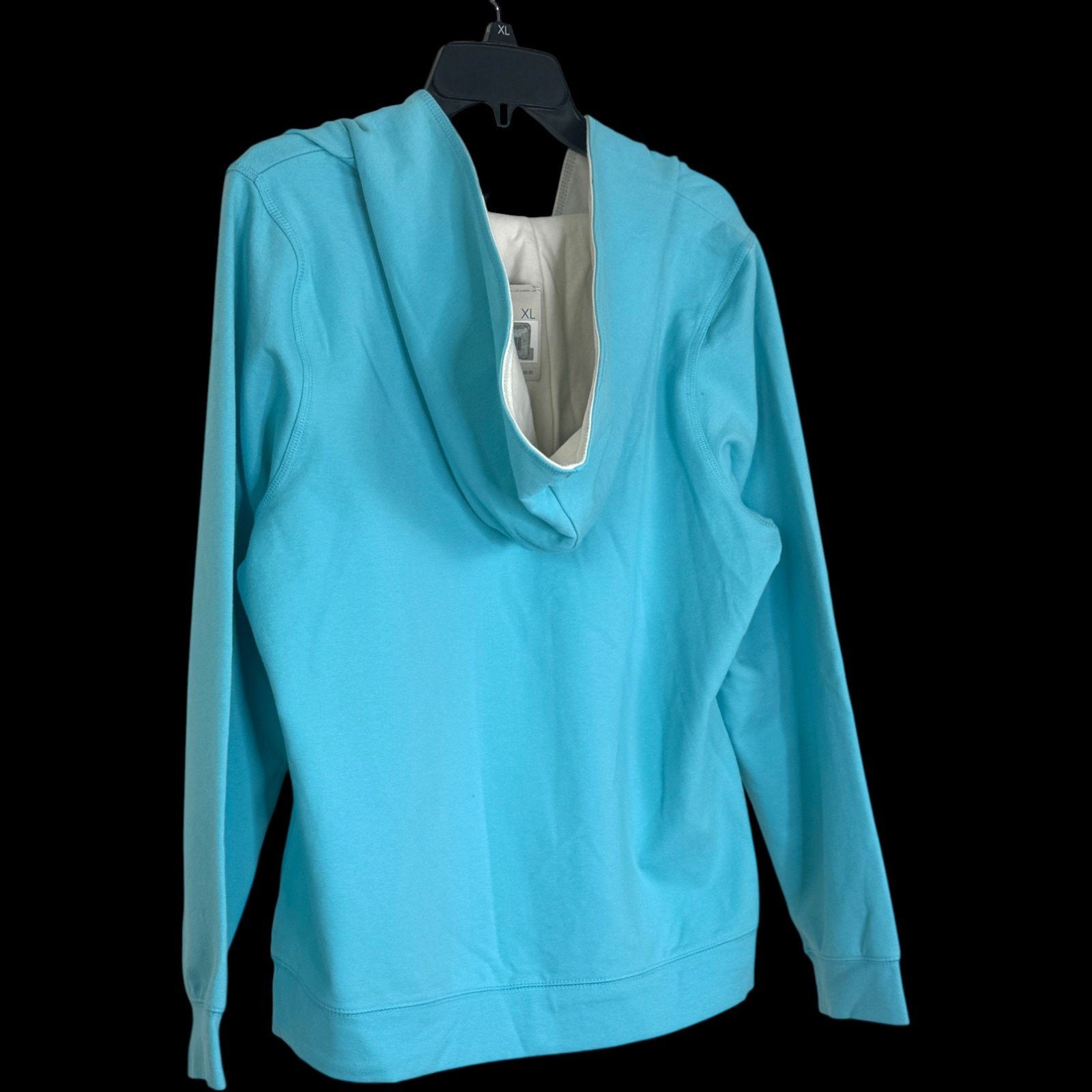Liz Claiborne Liz Claiborne Hoodie XL Blue Long Sleeve Drawstring Pullover Size XL / US 12-14 / IT 48-50 - 7 Thumbnail