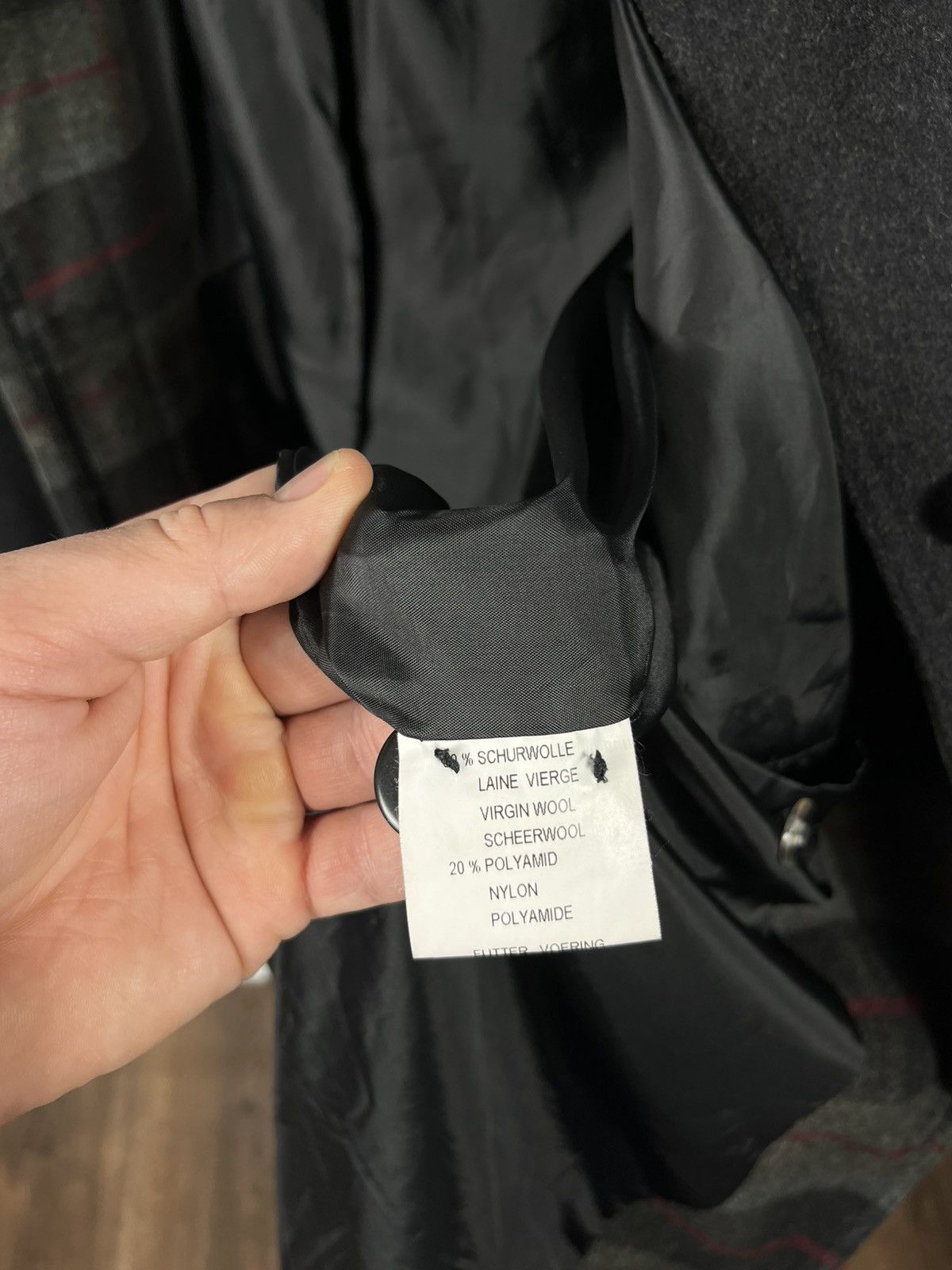 Other Men’s Wool Hooded Coat with Built-In Scarf Black Size US XL / EU 56 / 4 - 8 Thumbnail