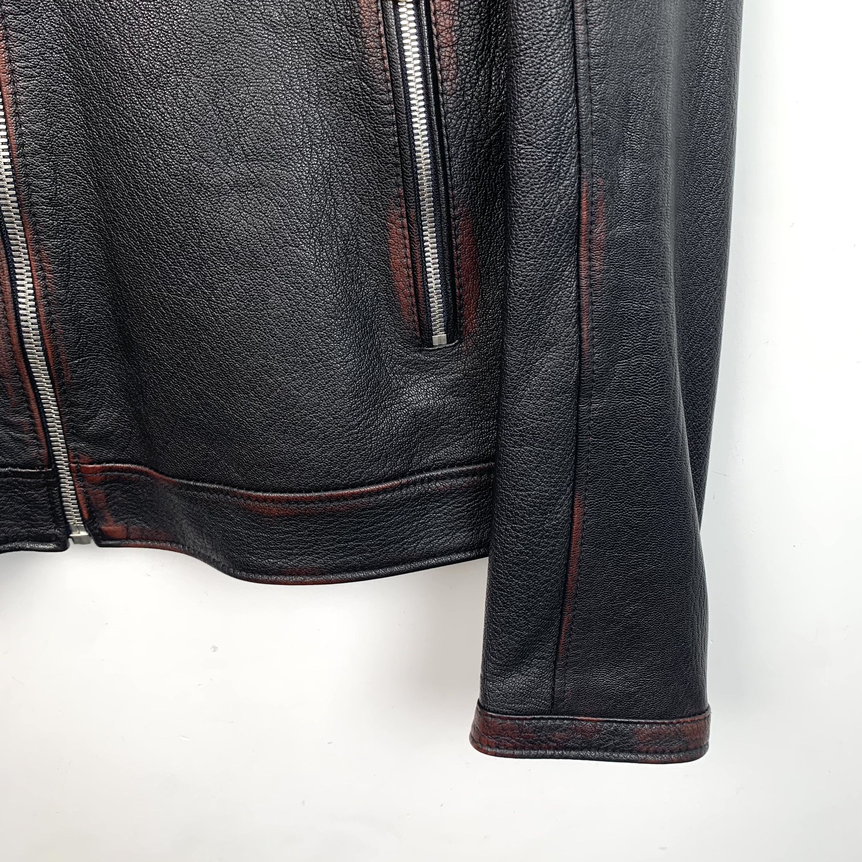 Dolce & Gabbana Dolce & Gabbana Black Lambskin Zip Leather Jacket (Size M) Size US M / EU 48-50 / 2 - 5 Thumbnail