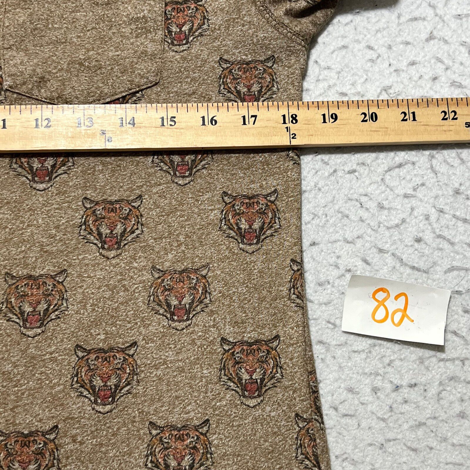 Other Creative Destruction Tiger Pattern Brown Graphic T Shirt Size US S / EU 44-46 / 1 - 7 Thumbnail